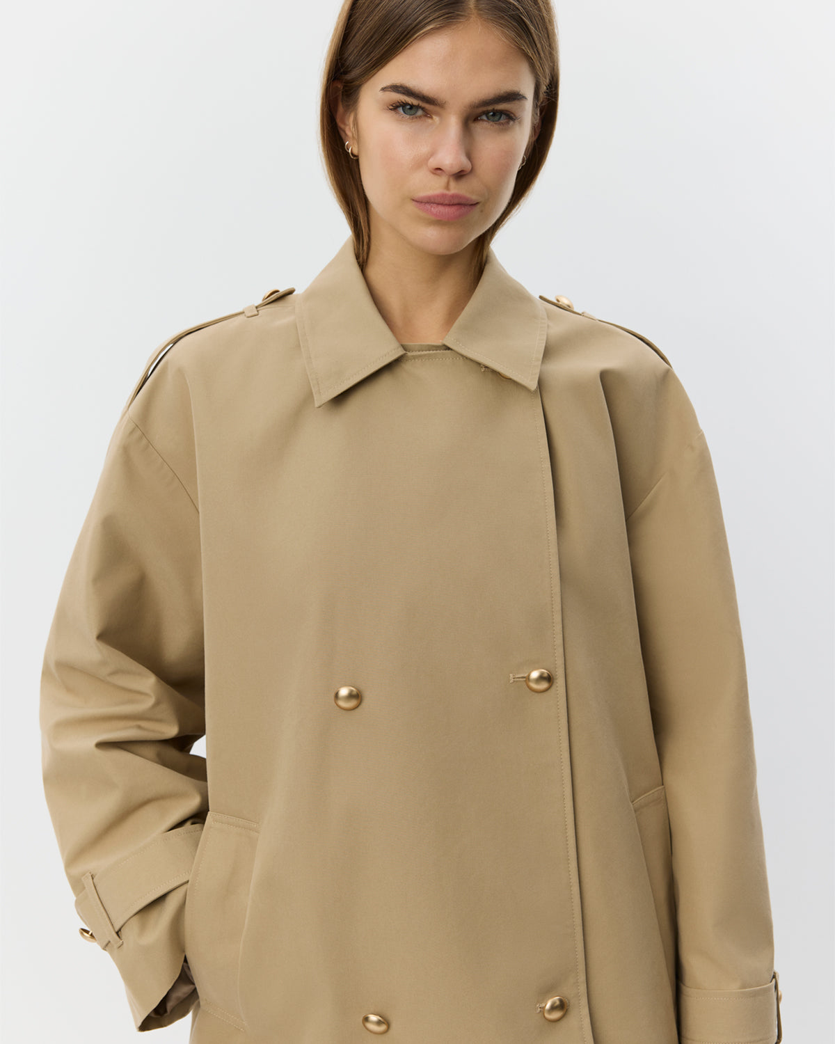 Sofie Schnoor WOMEN ADRIASW KORT TRENCH COAT Jakke 7012 Camel