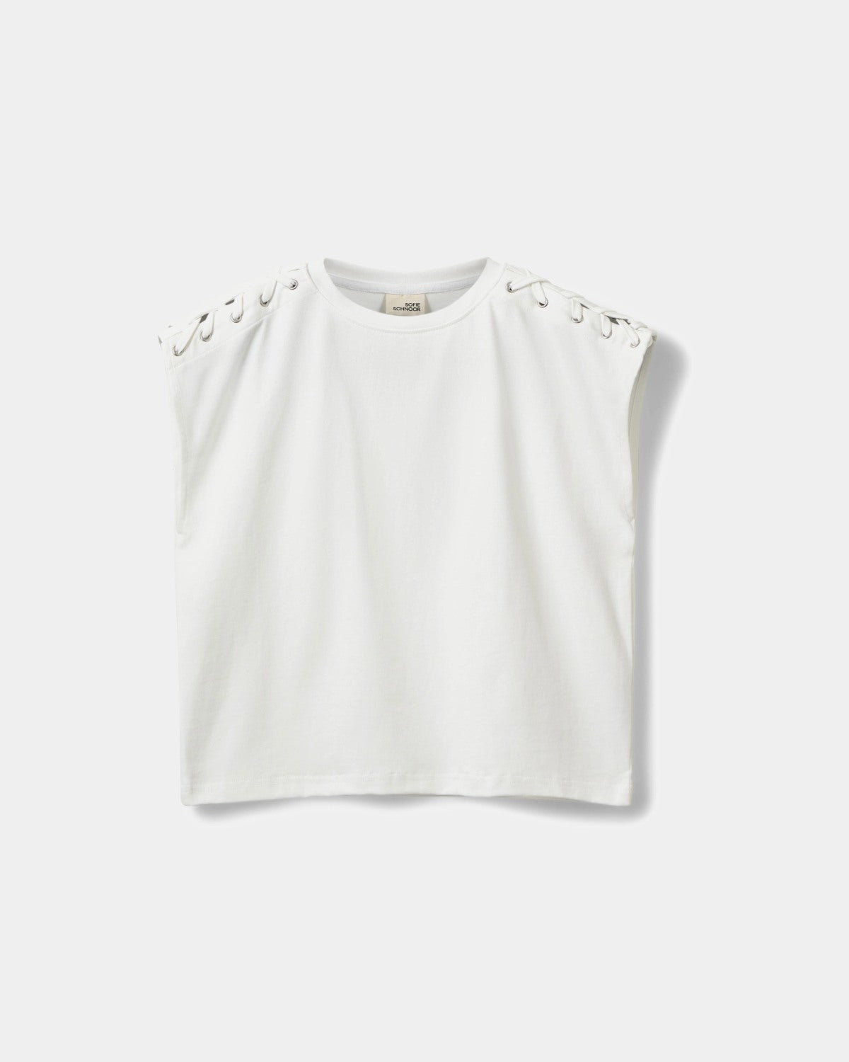Sofie Schnoor YOUNG ALEIDSY TOP T-shirt 0101 Off white