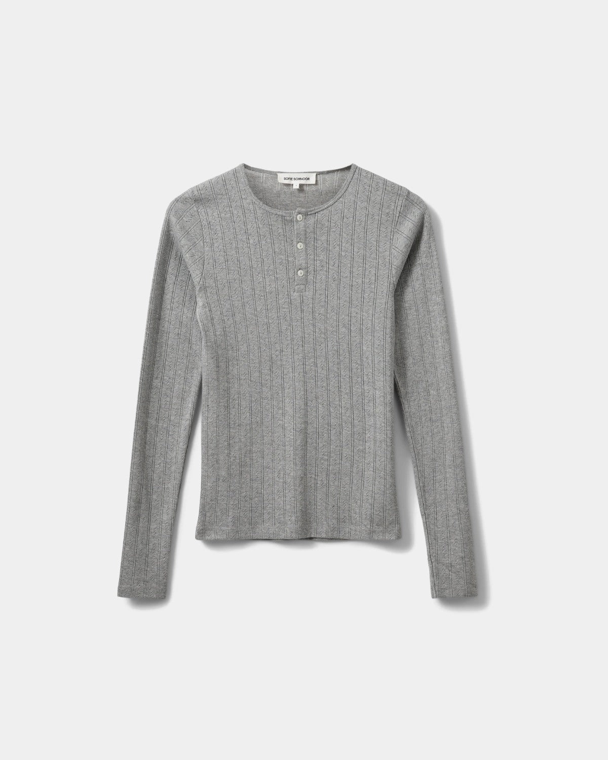 Sofie Schnoor WOMEN ALICIASW T-SHIRT LANGÆRMET T-shirt lang ærmet 8000 Grey mel