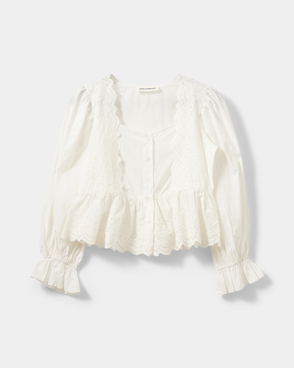 Sofie Schnoor WOMEN ARIASW BRODERET ANGLAISE SKJORTE Skjorte 0103 Off white