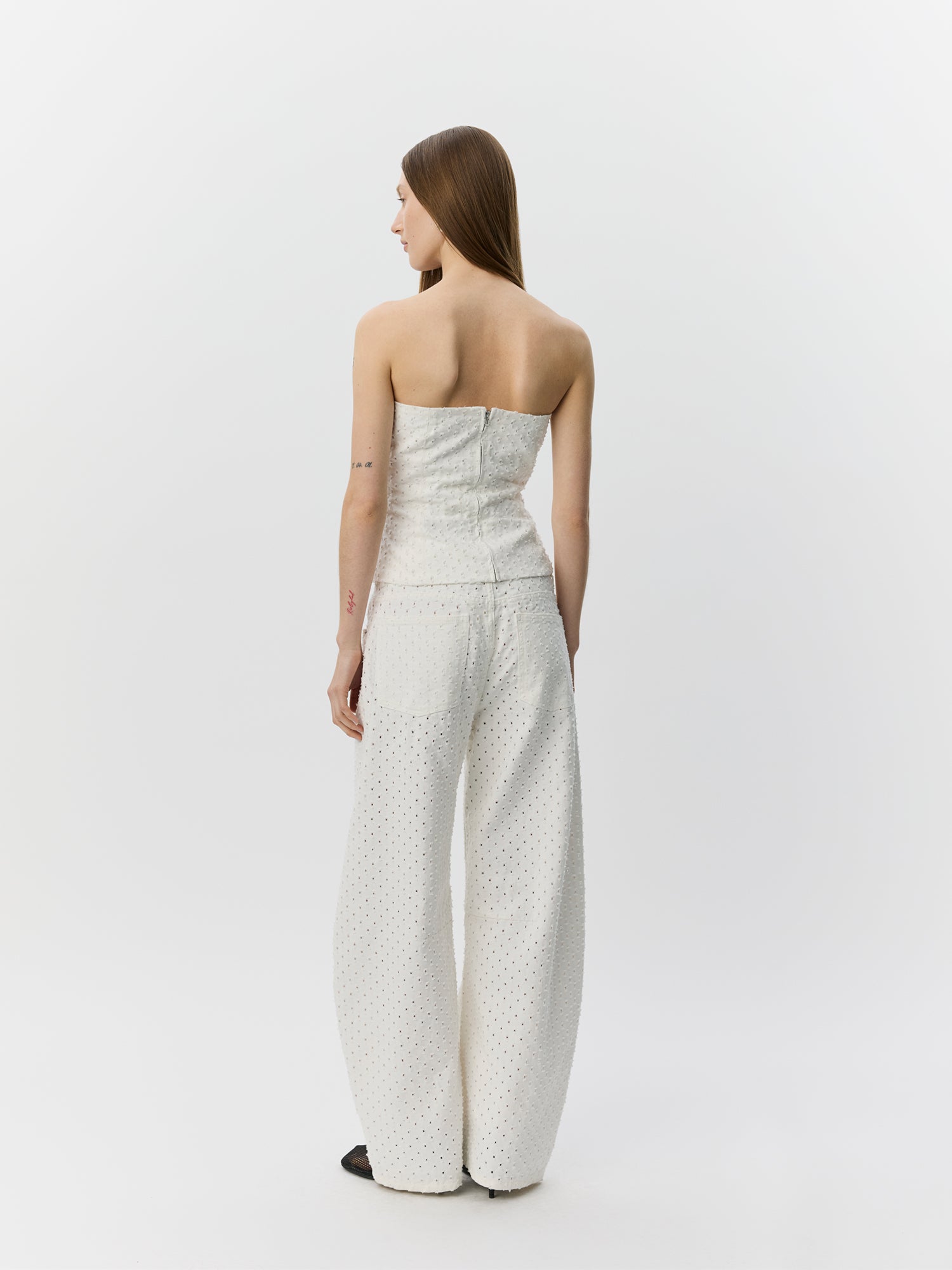 Sofie Schnoor WOMEN AVASW KORSET DENIM TOP Top 0101 Off white