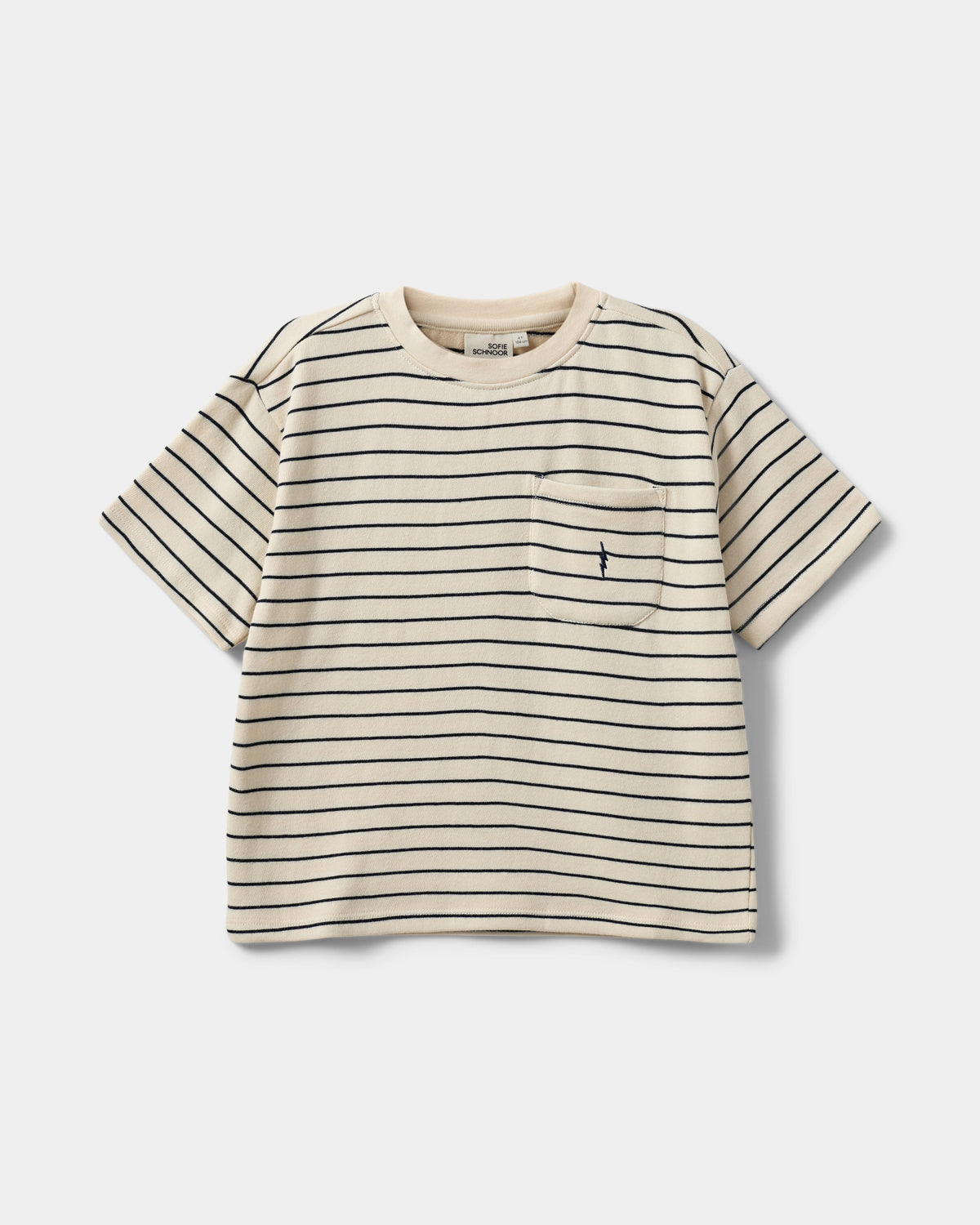 Sofie Schnoor KIDS BARRYSK T-SHIRT T-shirt 0149 Antique White w Blue