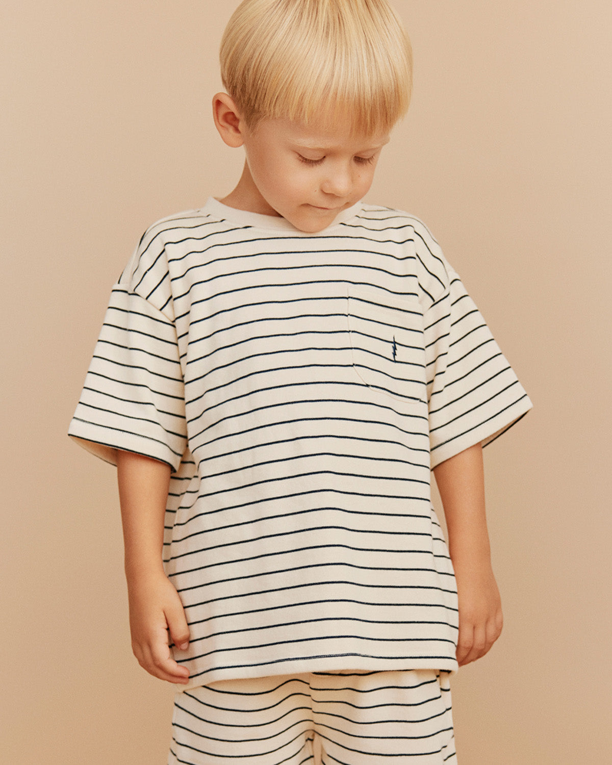 Sofie Schnoor KIDS BARRYSK T-SHIRT T-shirt 0149 Antique White w Blue