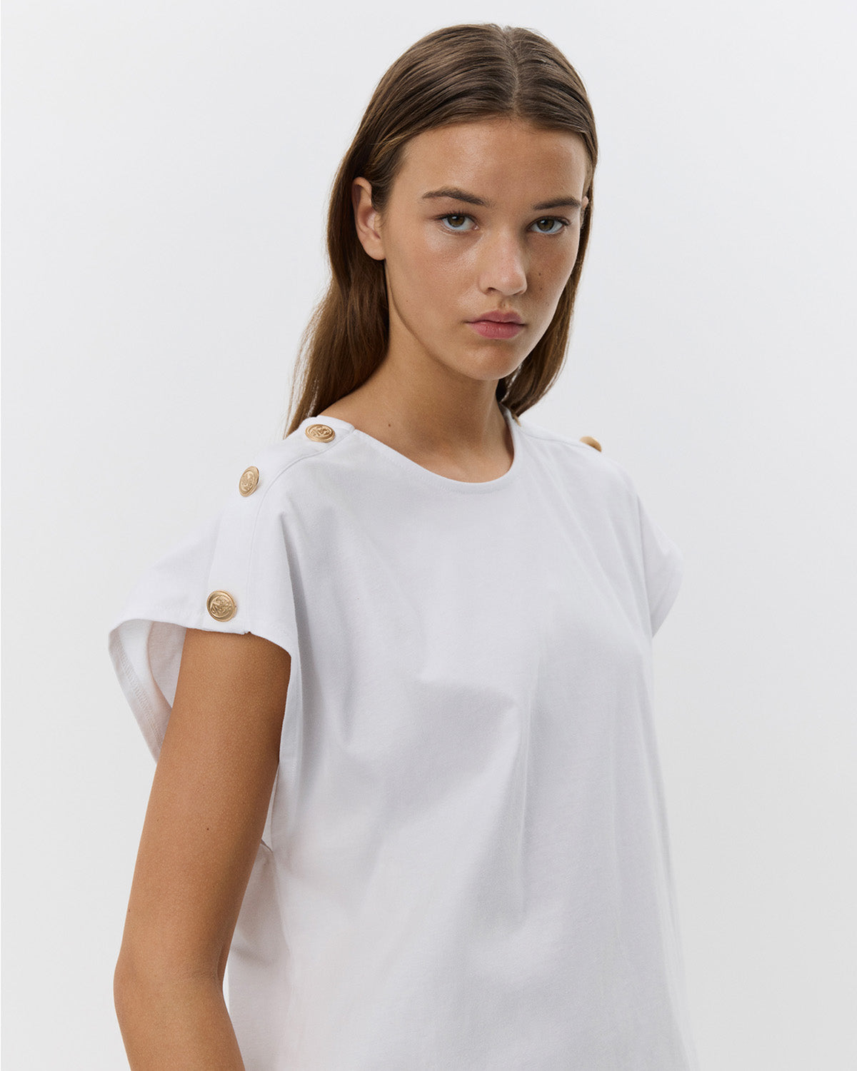 Sofie Schnoor WOMEN BAYSW T-SHIRT T-shirt 0106 White gold