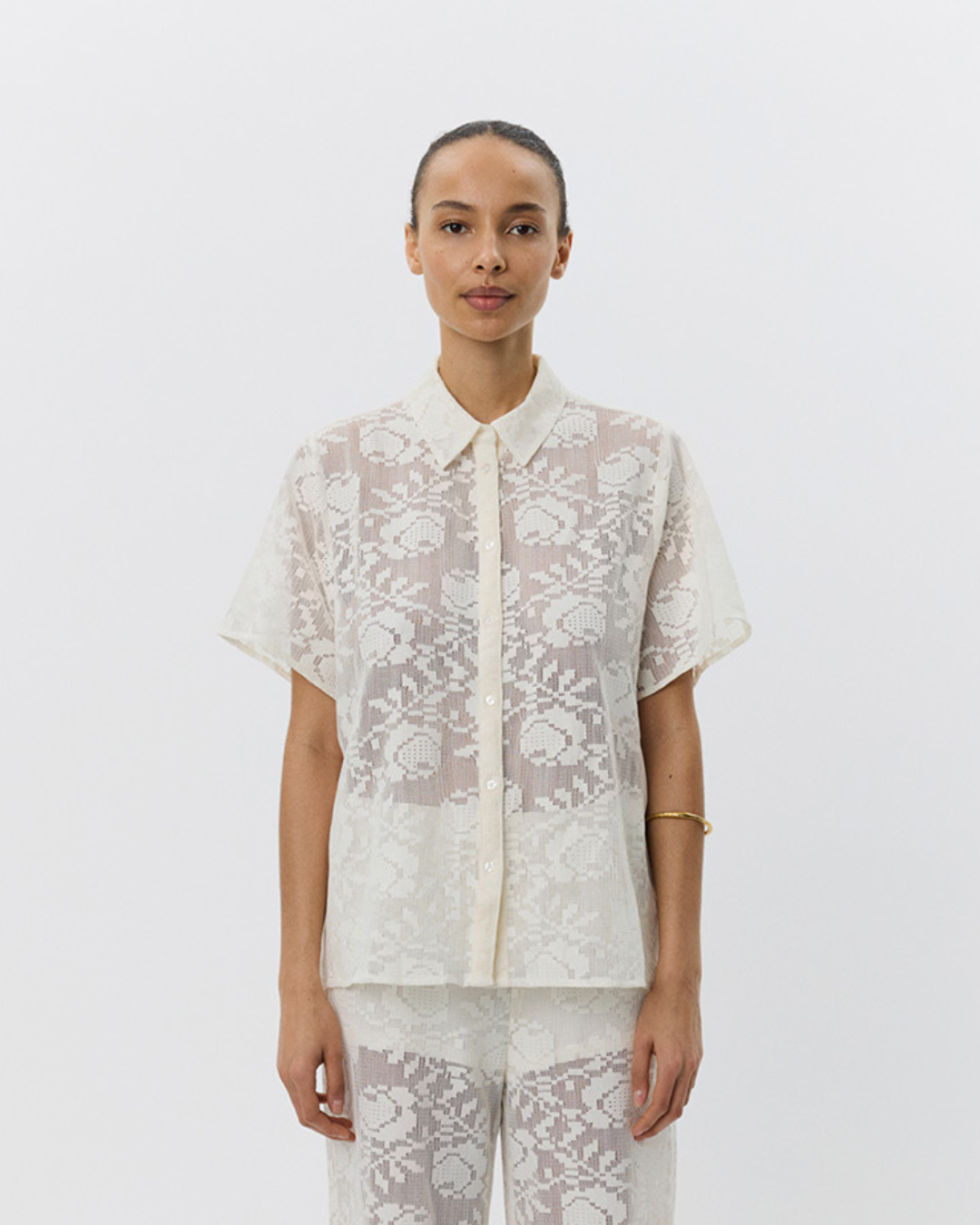 Sofie Schnoor WOMEN BEASW SKJORTE Skjorte 0101 Off white