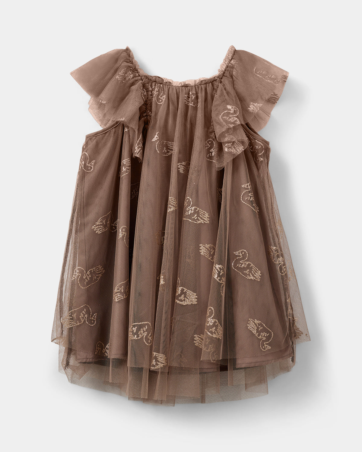 Sofie Schnoor KIDS BLOSSOMSK KJOLE Kjole 7125 Brown