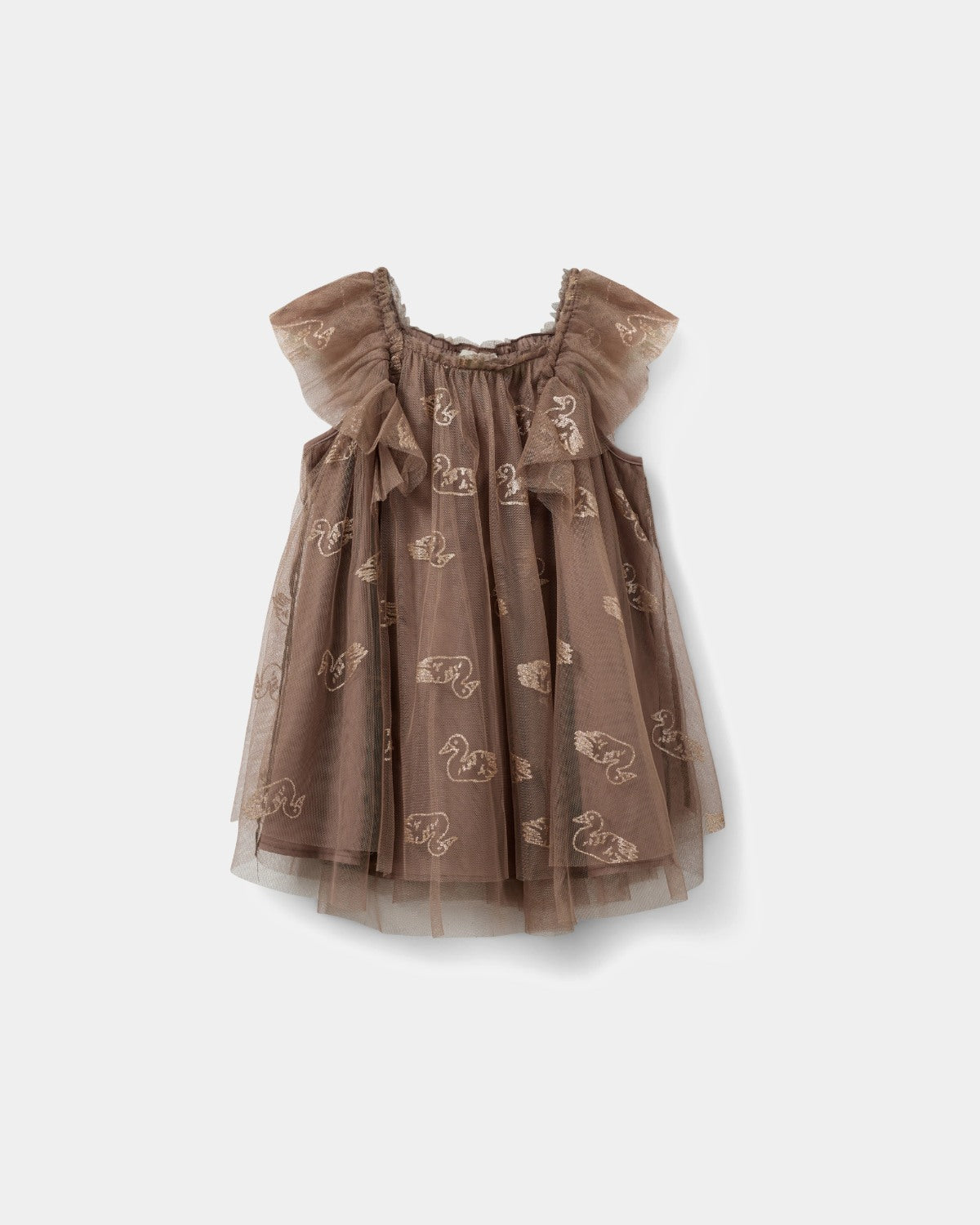Sofie Schnoor KIDS BLOSSOMSK KJOLE Kjole 7125 Brown