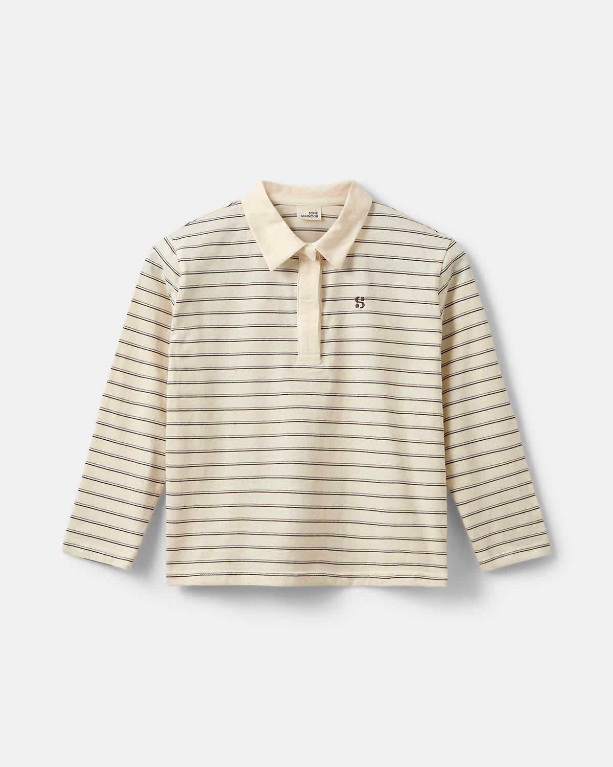 Sofie Schnoor YOUNG CALLIASY LANG ÆRMET T-SHIRT T-shirt lang ærmet 0140 Off White Striped