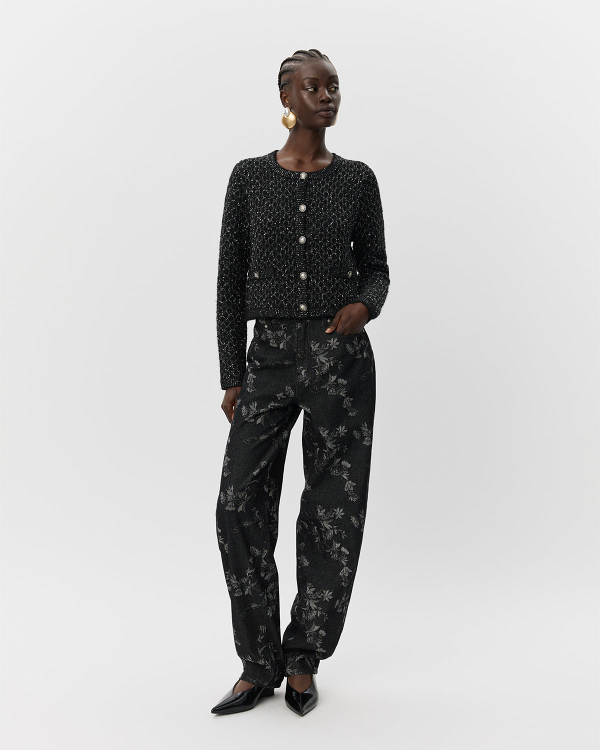 Sofie Schnoor WOMEN CARNETSW CARDIGAN Cardigan 1003 Black glitter