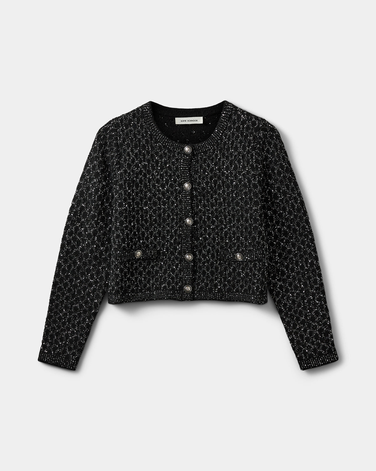 Sofie Schnoor WOMEN CARNETSW CARDIGAN Cardigan 1003 Black glitter