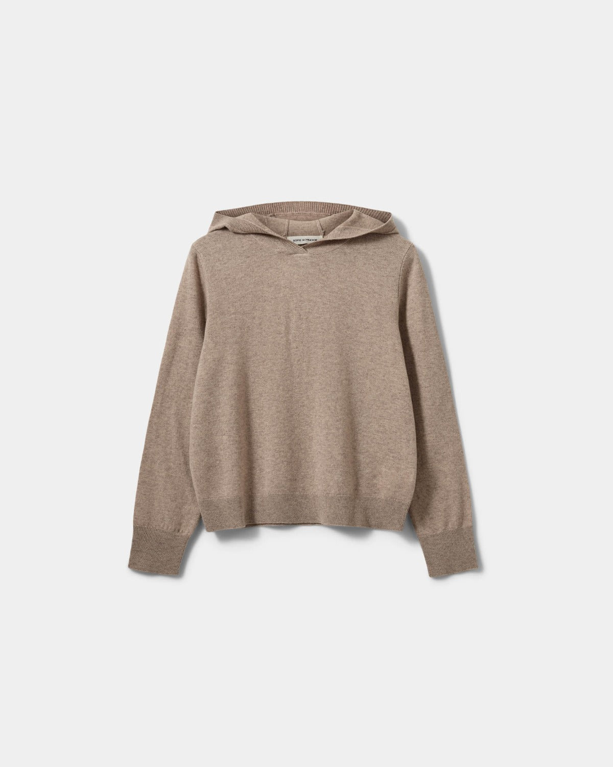 Sofie Schnoor WOMEN CASSIESW KNIT HOODIE Hættetrøje 7071 Brown melange