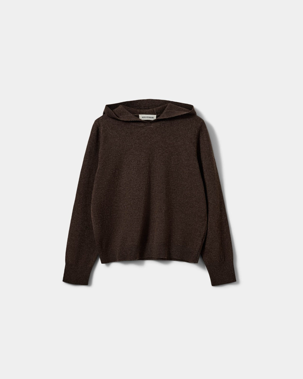 Sofie Schnoor WOMEN CASSIESW KNIT HOODIE Hættetrøje 7129 Brown Fudge