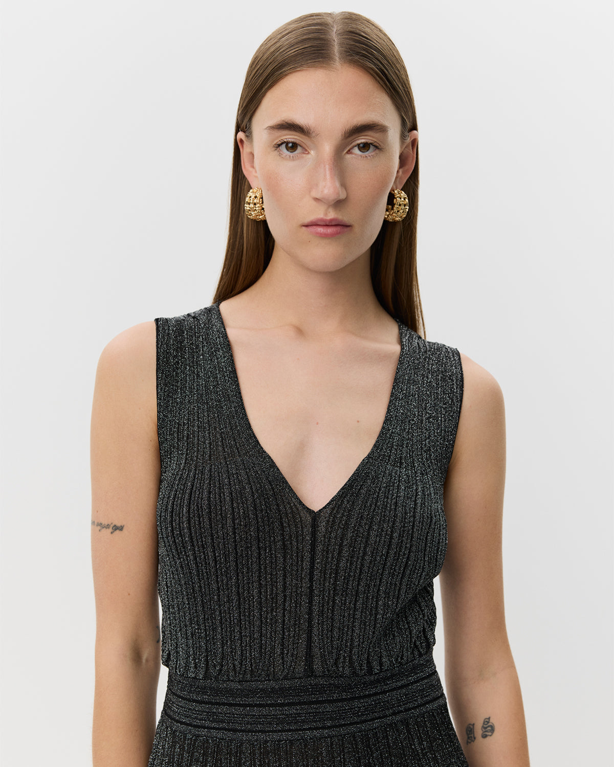 Sofie Schnoor WOMEN CELESTINESW KJOLE Kjole 1003 Black glitter