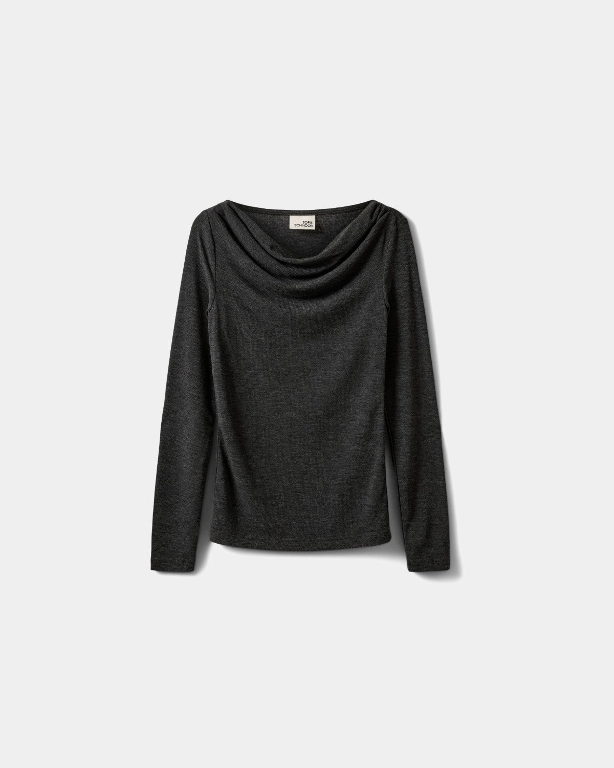 Sofie Schnoor YOUNG CILLYSY LANGÆRMET T-SHIRT T-shirt lang ærmet 8008 Dark grey