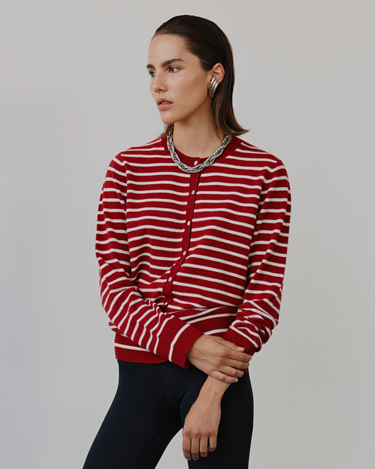 Sofie Schnoor WOMEN CISSESW STRIBET CARDIGAN Cardigan 4139 Red Striped