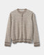 CISSESW STRIBET CARDIGAN - Light Brown Striped