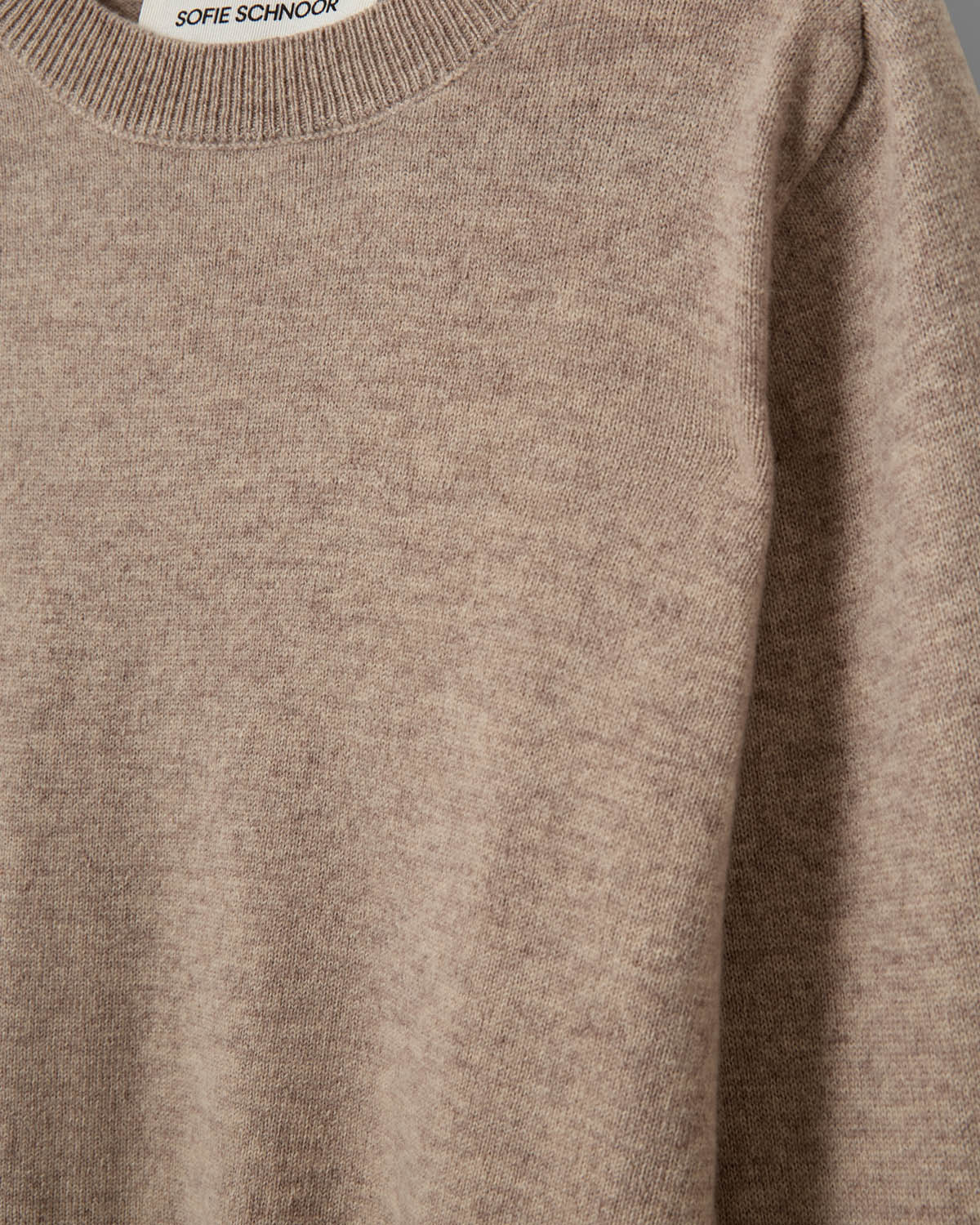 Sofie Schnoor YOUNG DELIASY STRIK Sweater 7071 Brown melange