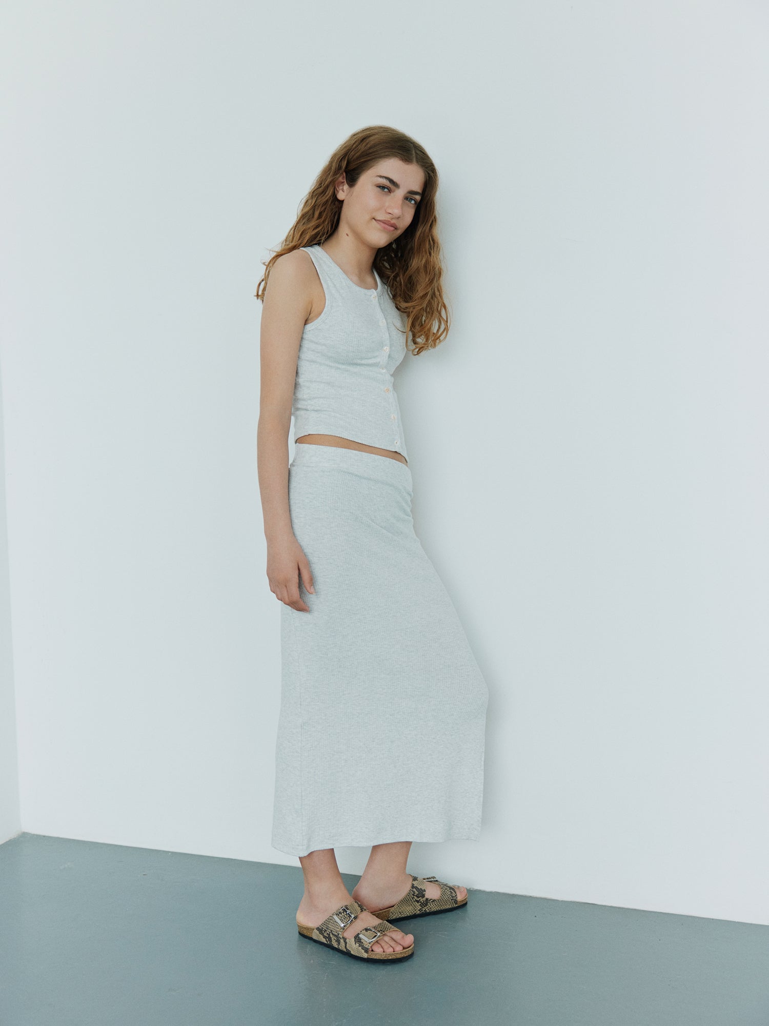 Sofie Schnoor YOUNG DizaSY Nederdel Nederdel 8018 Light grey