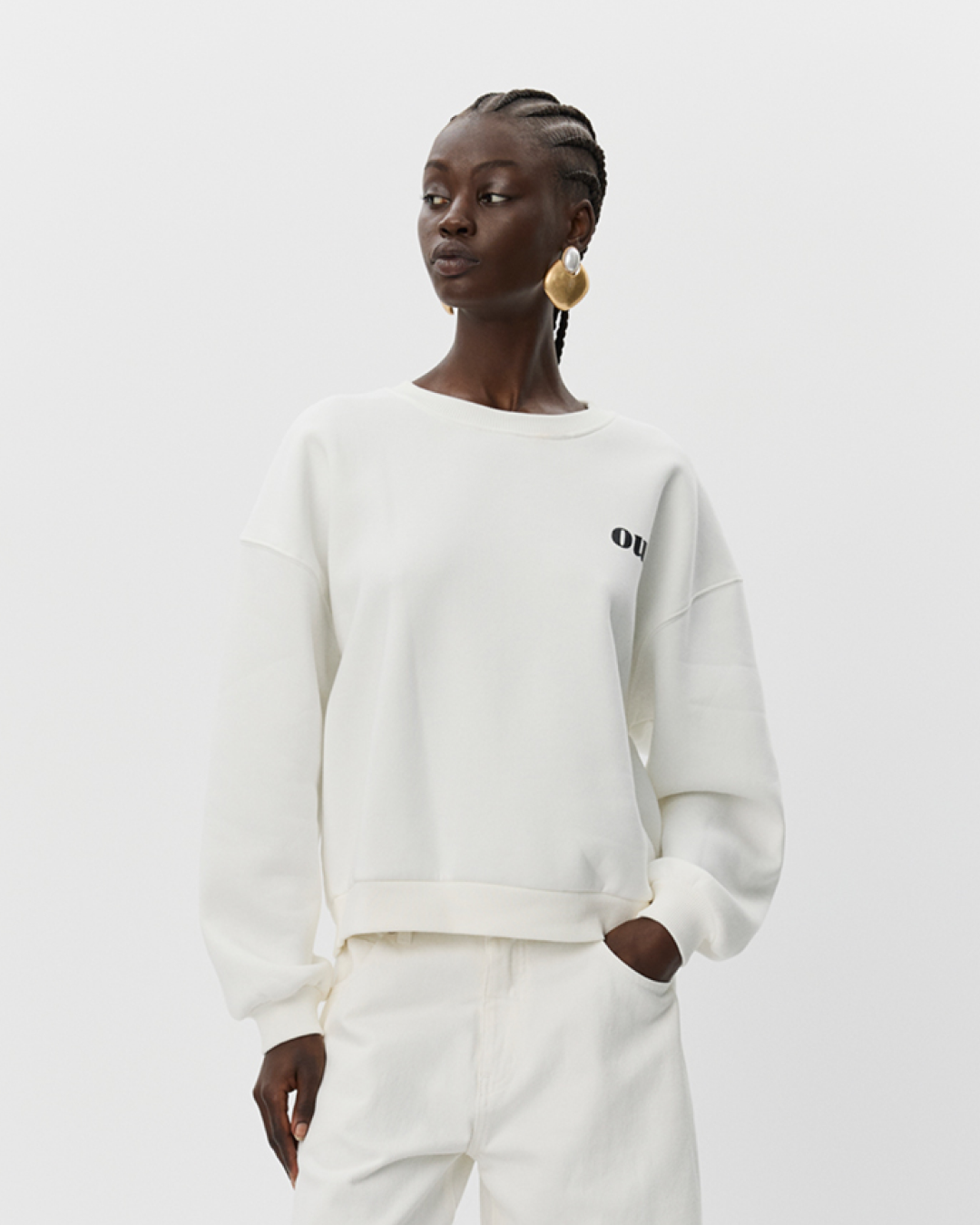 Sofie Schnoor WOMEN ELINSW SWEATSHIRT Sweatshirt 0103 Off white