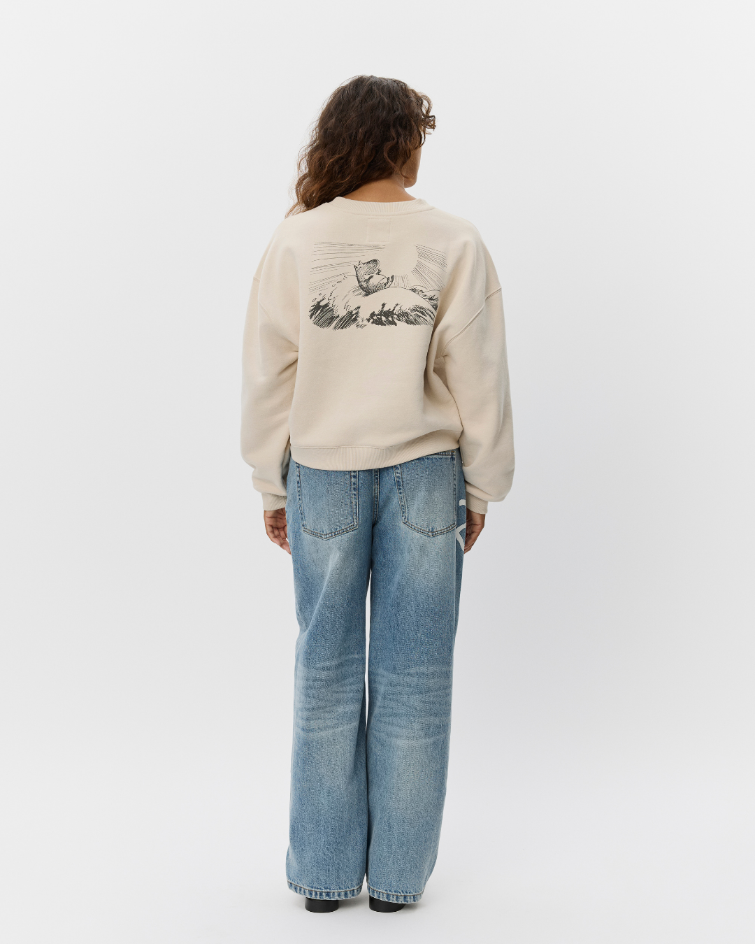 Sofie Schnoor WOMEN ELINSW MOOMIN SWEATSHIRT Sweatshirt 7146 Fog