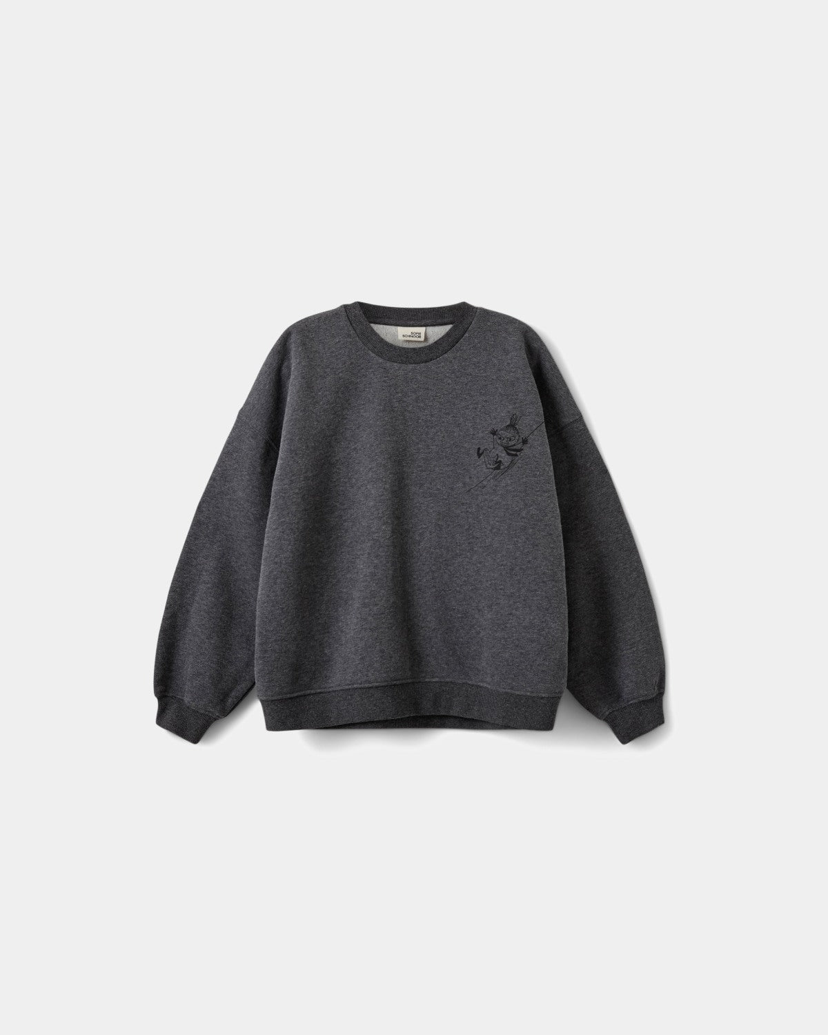 Sofie Schnoor YOUNG ELINSY MOOMIN SWEATSHIRT Sweatshirt 8011 Dark grey melange