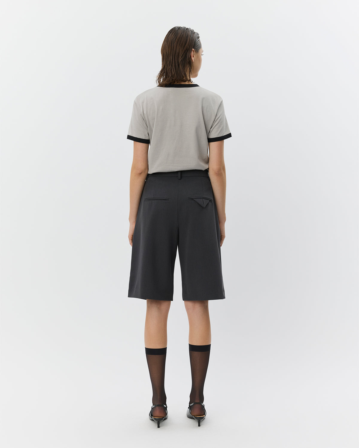 Sofie Schnoor WOMEN ELSASW BERMUDA SUITING SHORTS Shorts 8008 Dark grey