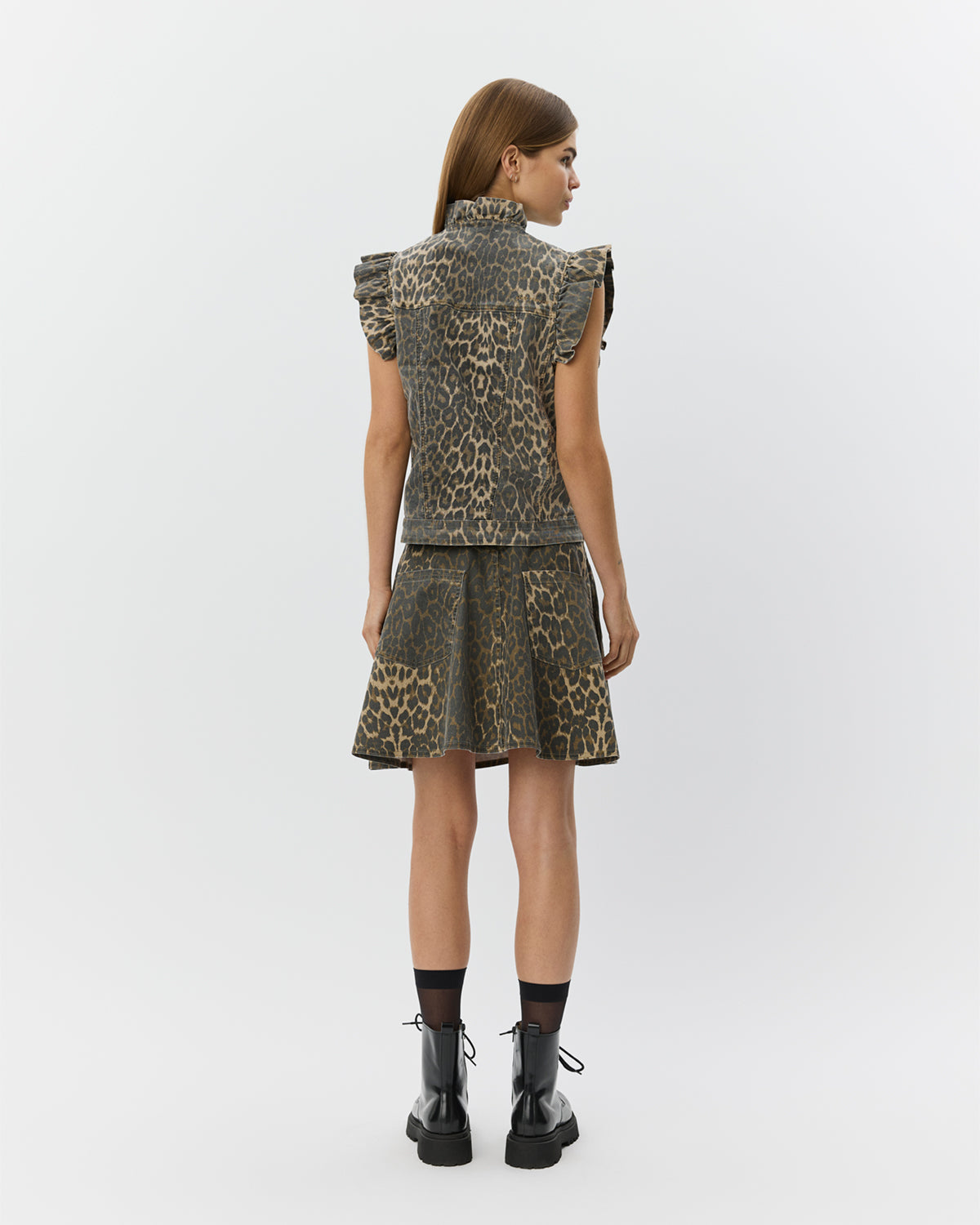 Sofie Schnoor WOMEN FARAHSW LEO VEST Vest 9086 Light brown leopard