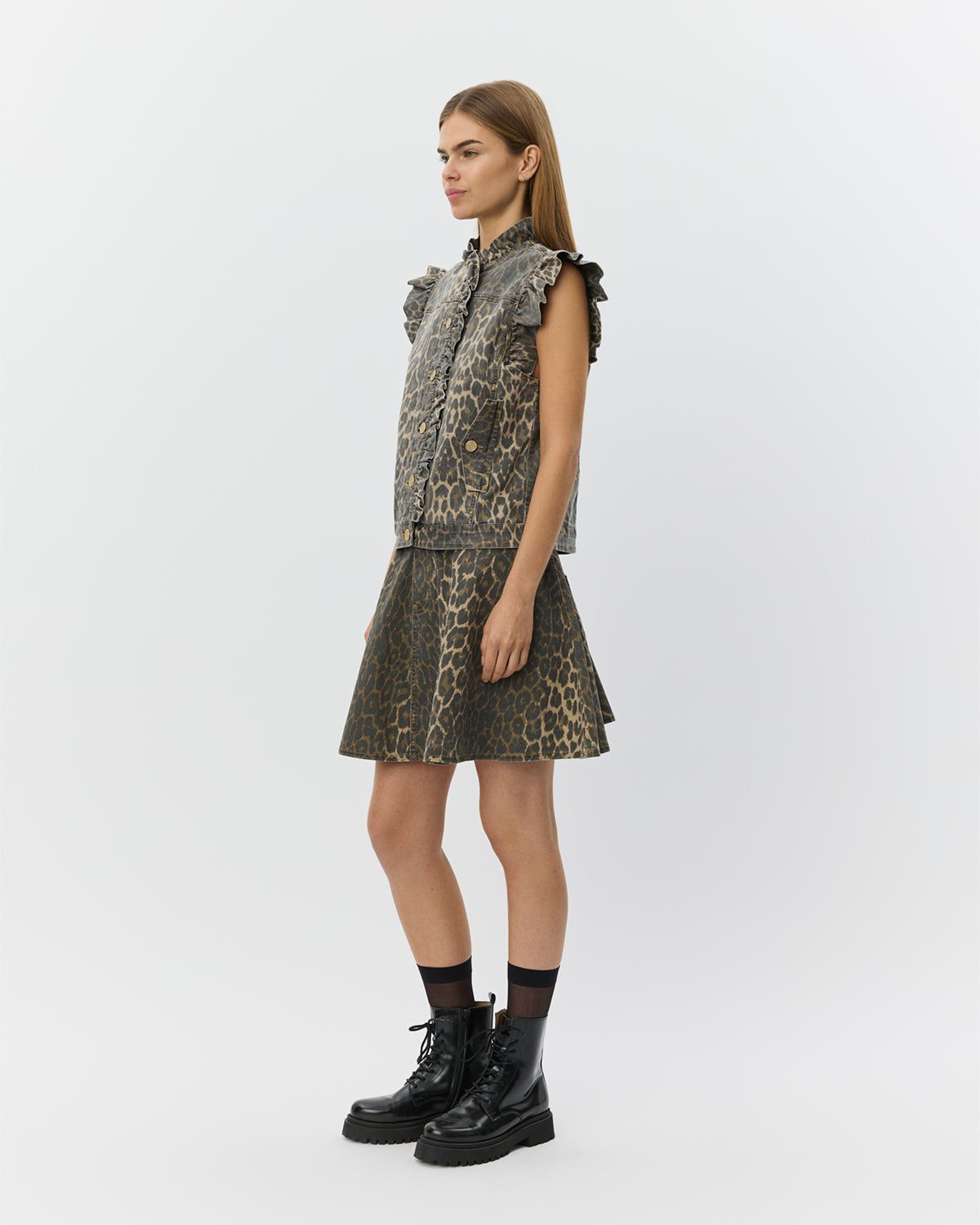 Sofie Schnoor WOMEN FARAHSW LEO VEST Vest 9086 Light brown leopard