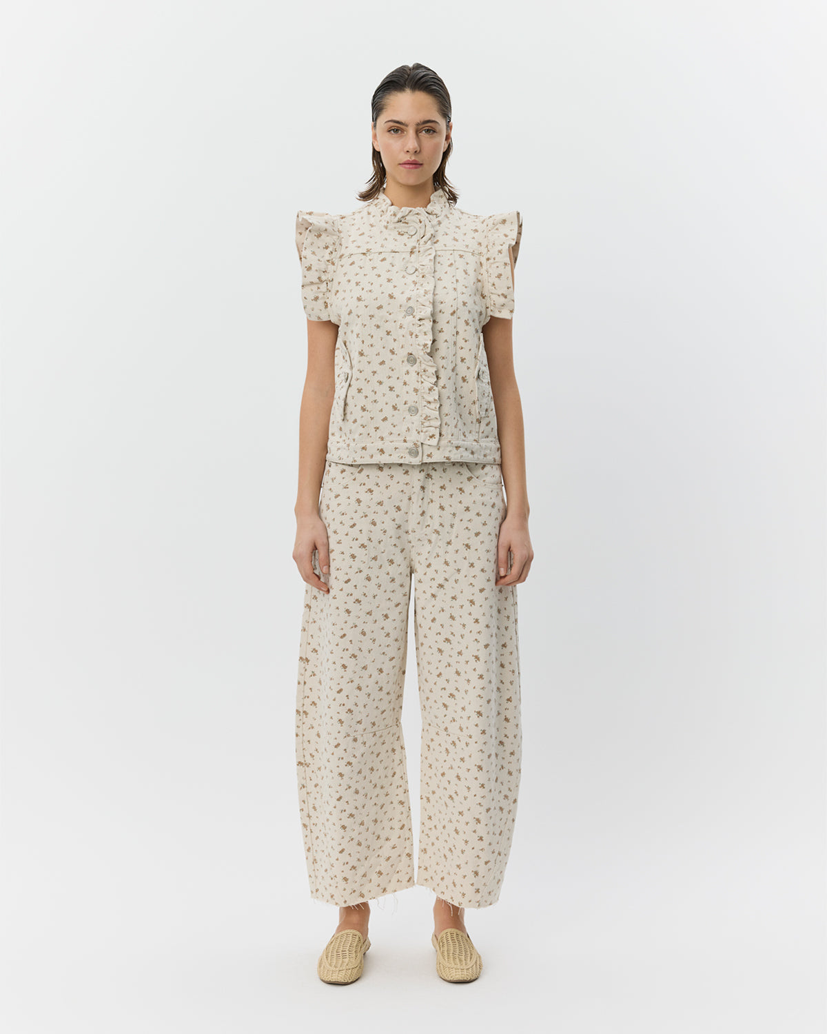 Sofie Schnoor WOMEN FARAHSW VEST MED FLÆSER Vest 5033 Rose Flower