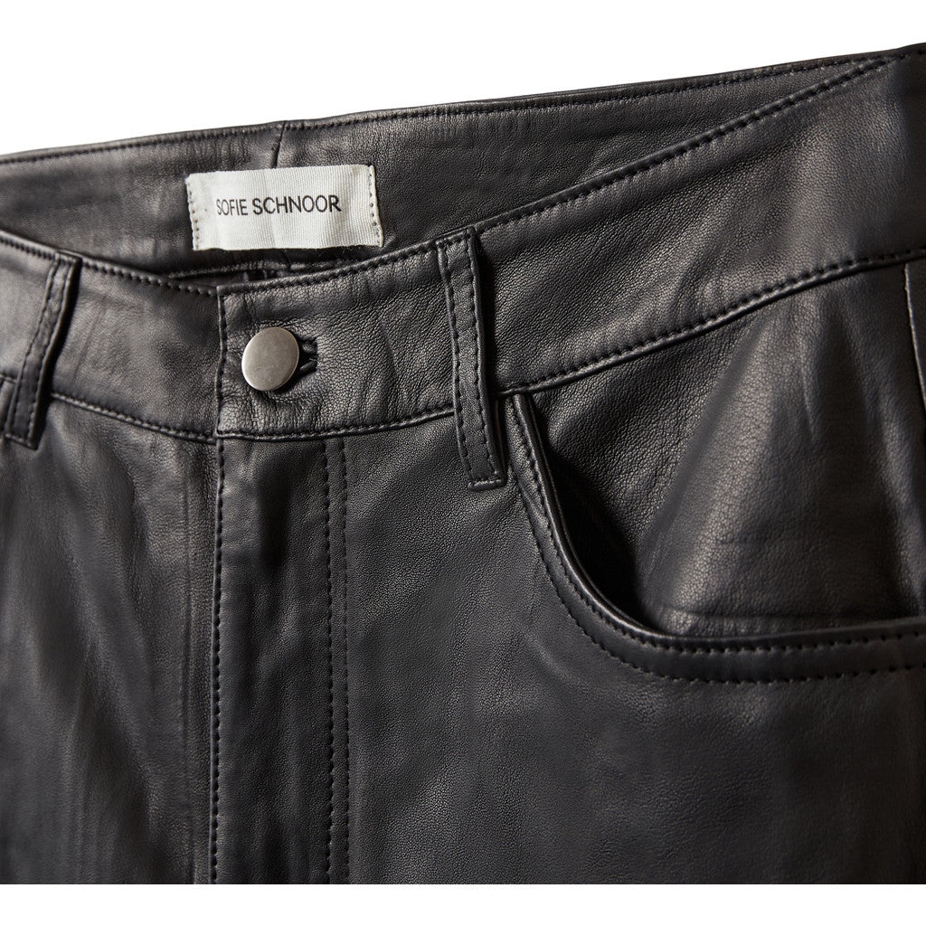 Sofie Schnoor WOMEN GATTISW LEATHER PANTS Buks 1000 Black