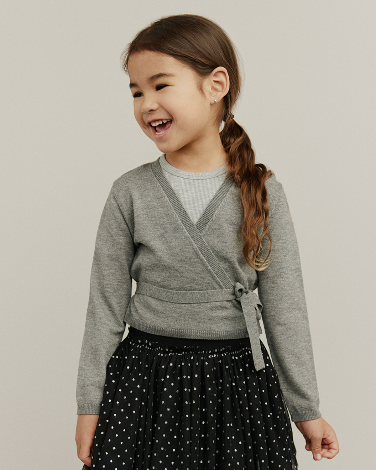Sofie Schnoor KIDS GRACYSK CARDIGAN Cardigan 8014 Light grey melange