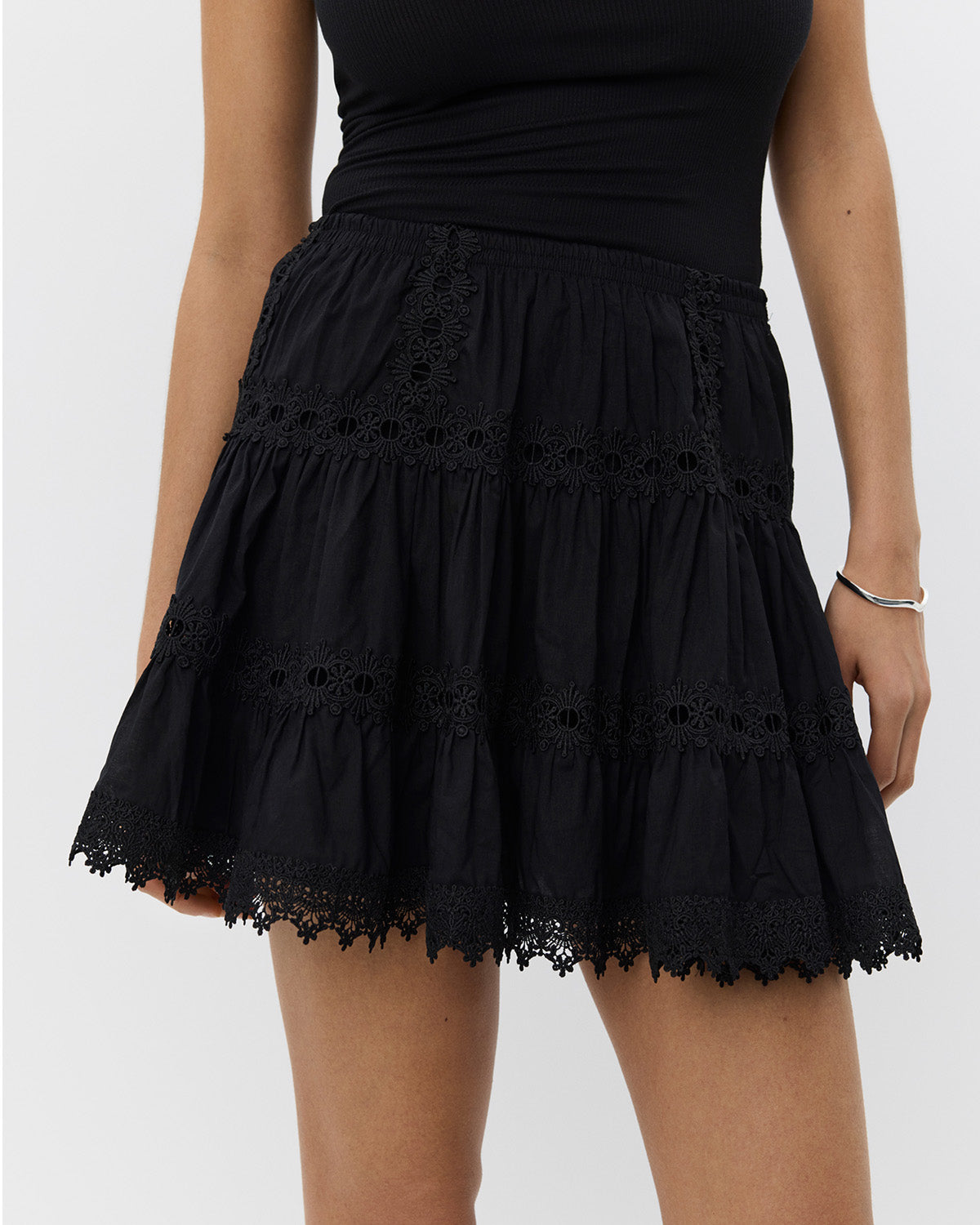 Sofie Schnoor WOMEN HARRIETSW NEDERDEL Nederdel 1000 Black