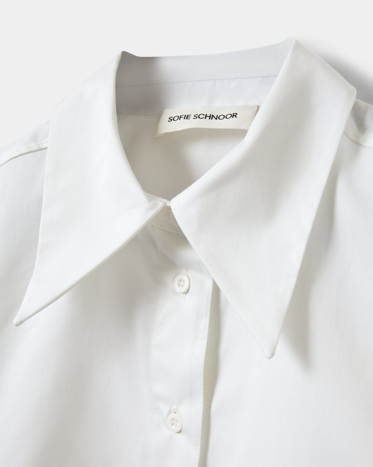 Sofie Schnoor WOMEN HARVEYSW OVERSIZE KORTÆRMET SKJORTE Skjorte 0101 Off white