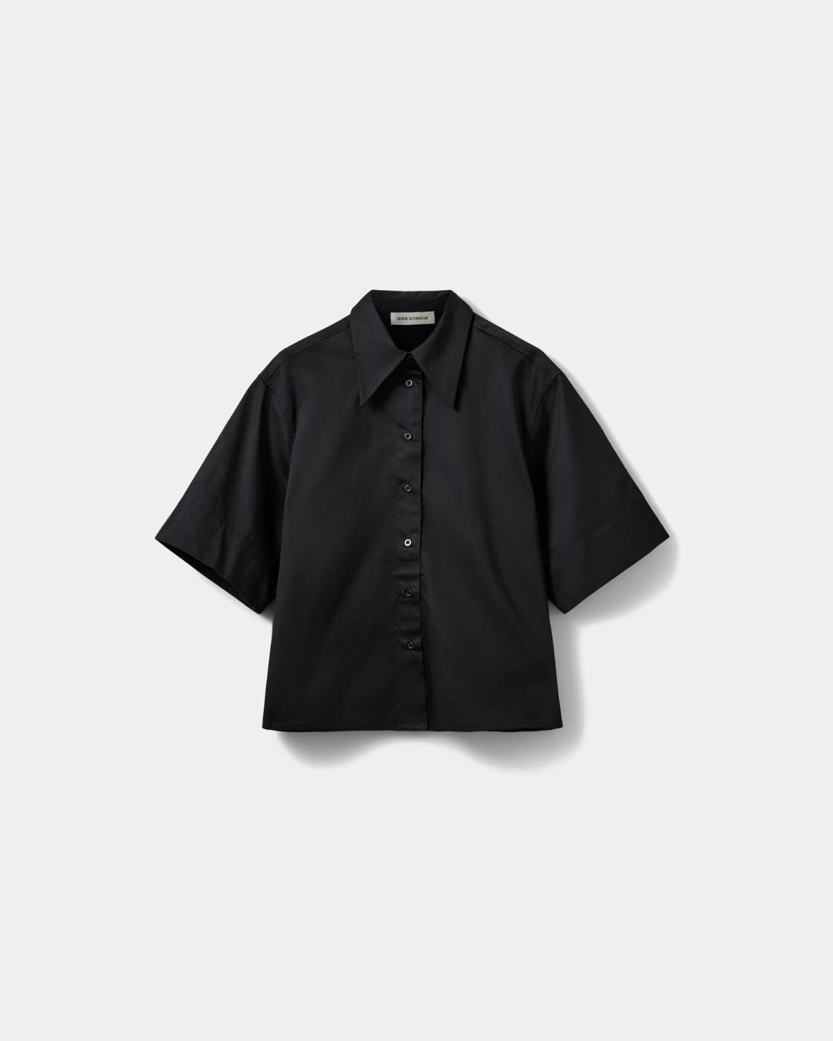 Sofie Schnoor WOMEN HARVEYSW OVERSIZE KORTÆRMET SKJORTE Skjorte 1000 Black