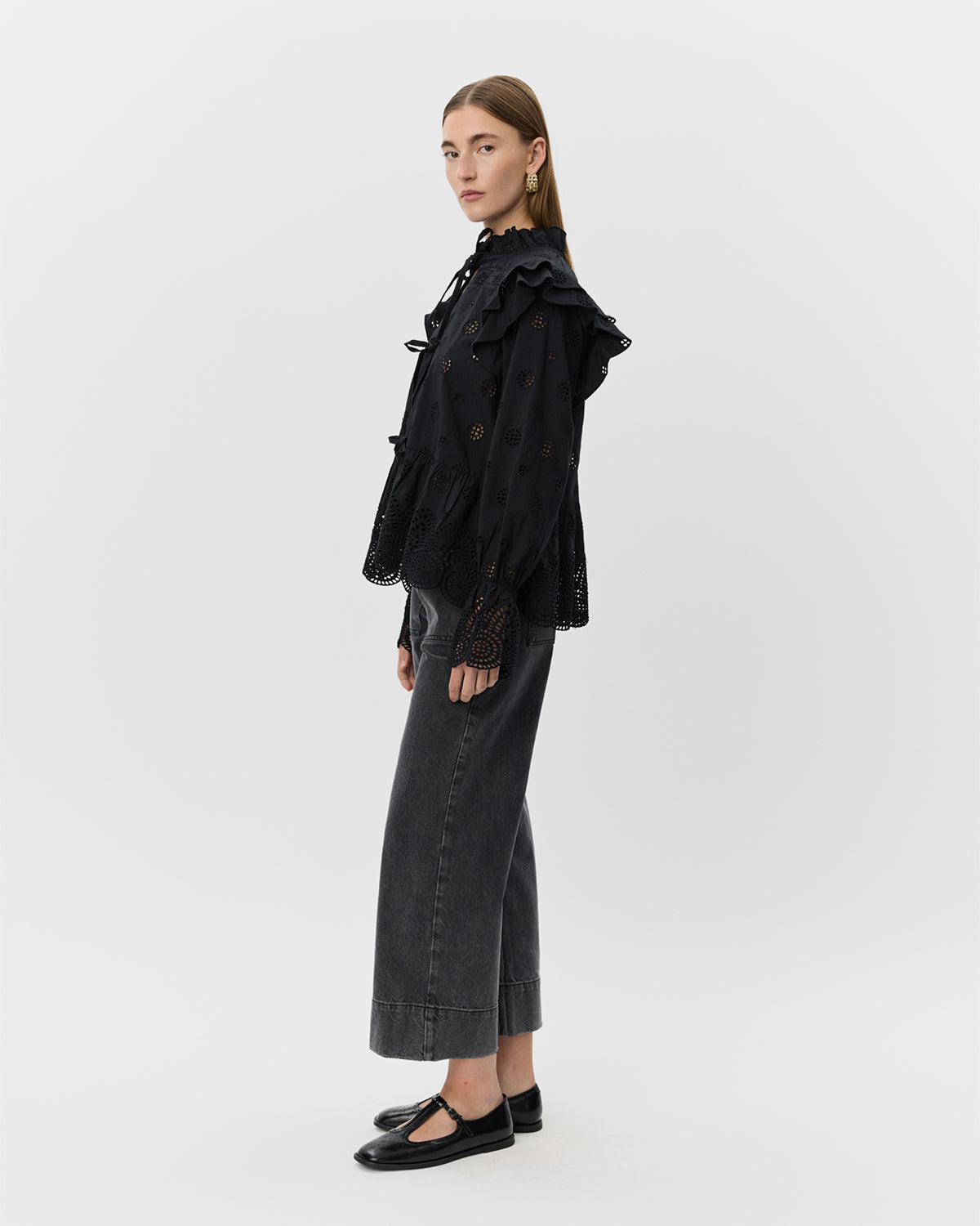 Sofie Schnoor WOMEN HAZELLESW BLUSE Bluse 1000 Black