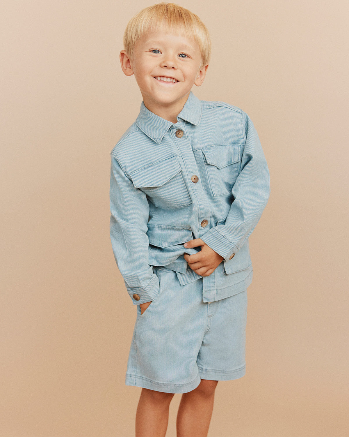 Sofie Schnoor KIDS HECTORSK JAKKE Jakke 5123 Blue denim Stripe