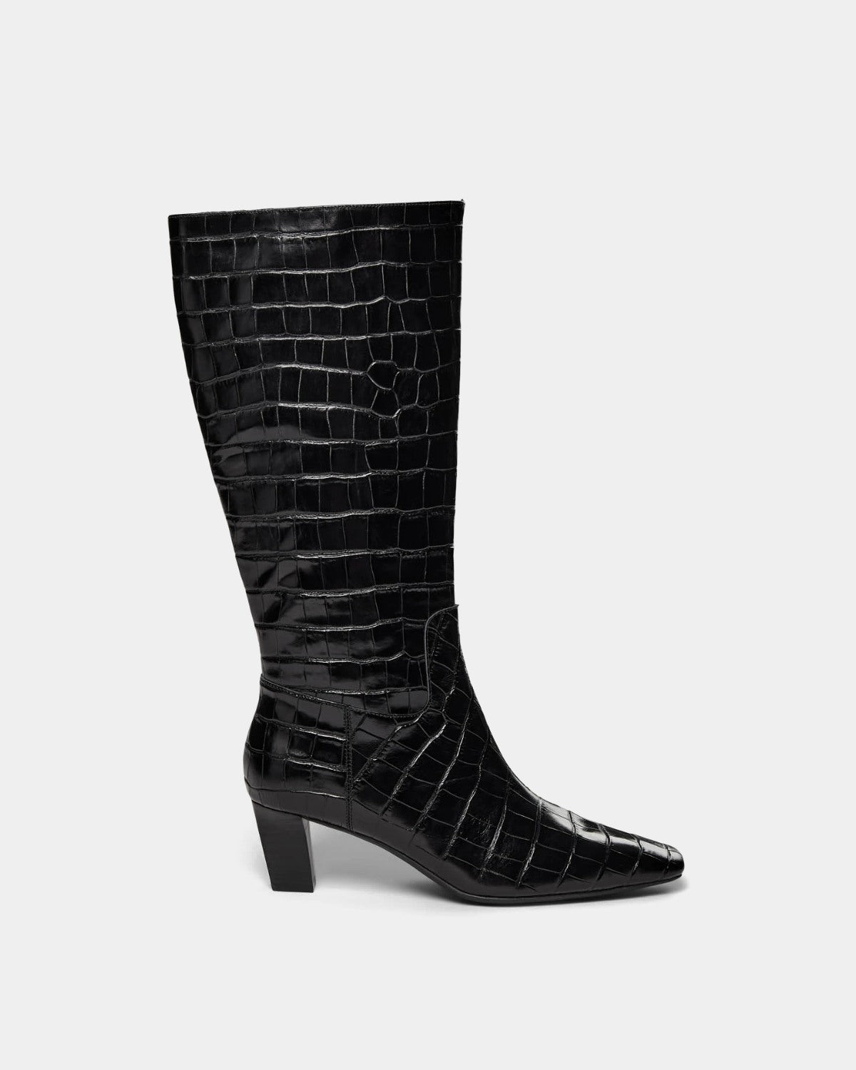 Sofie Schnoor WOMEN HENNIESW CROCO LÆDERSTØVLE Støvle 1000 Black