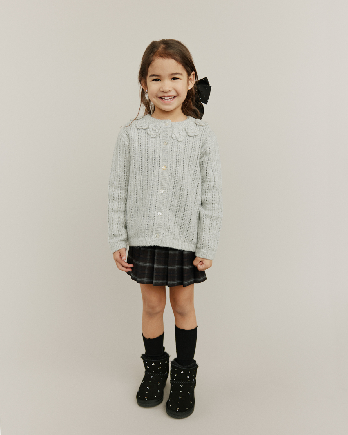 Sofie Schnoor KIDS HENNYSB CARDIGAN Cardigan 8010 Grey melange