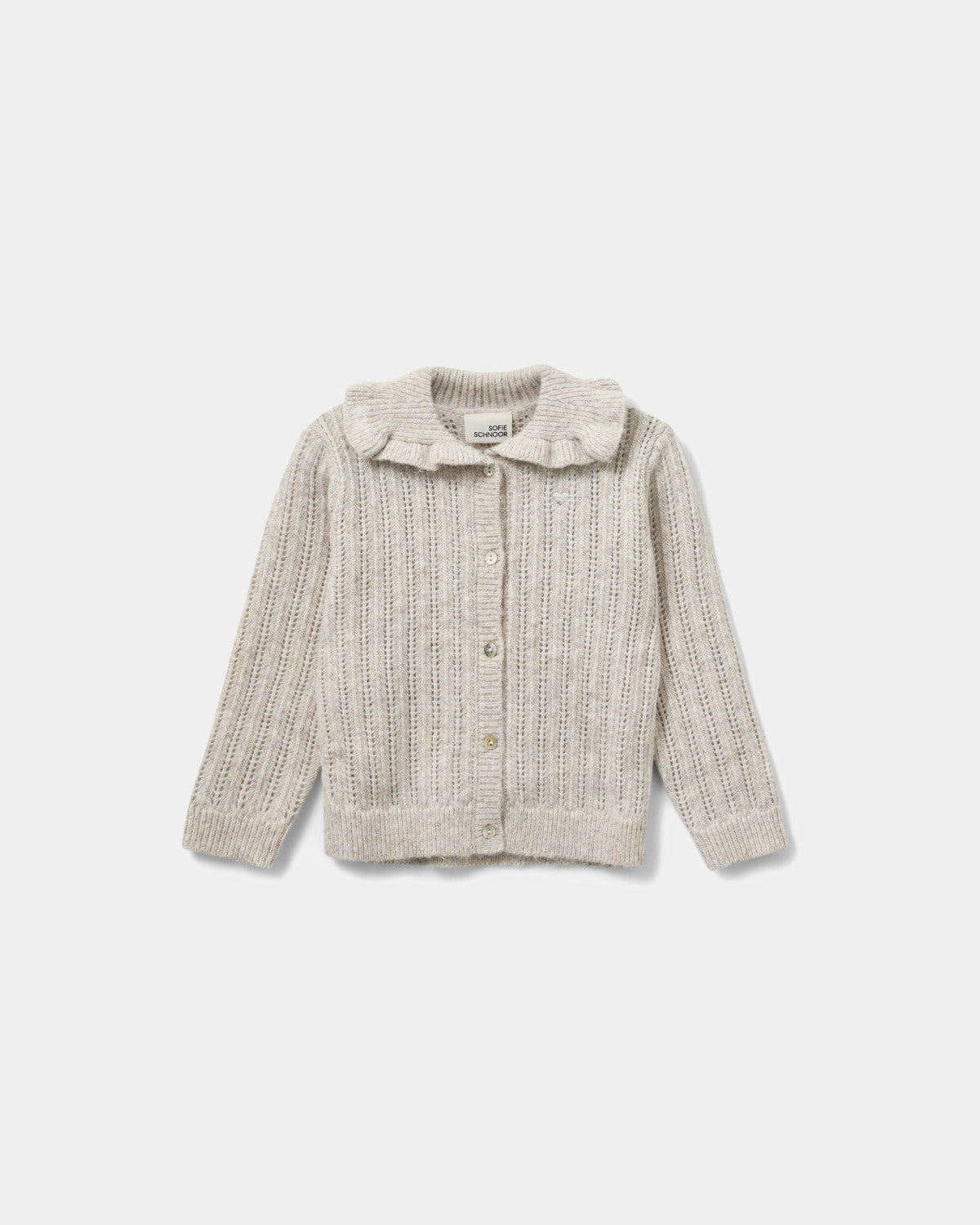 Sofie Schnoor KIDS HENNYSK CARDIGAN Cardigan 0136 Ecru melange