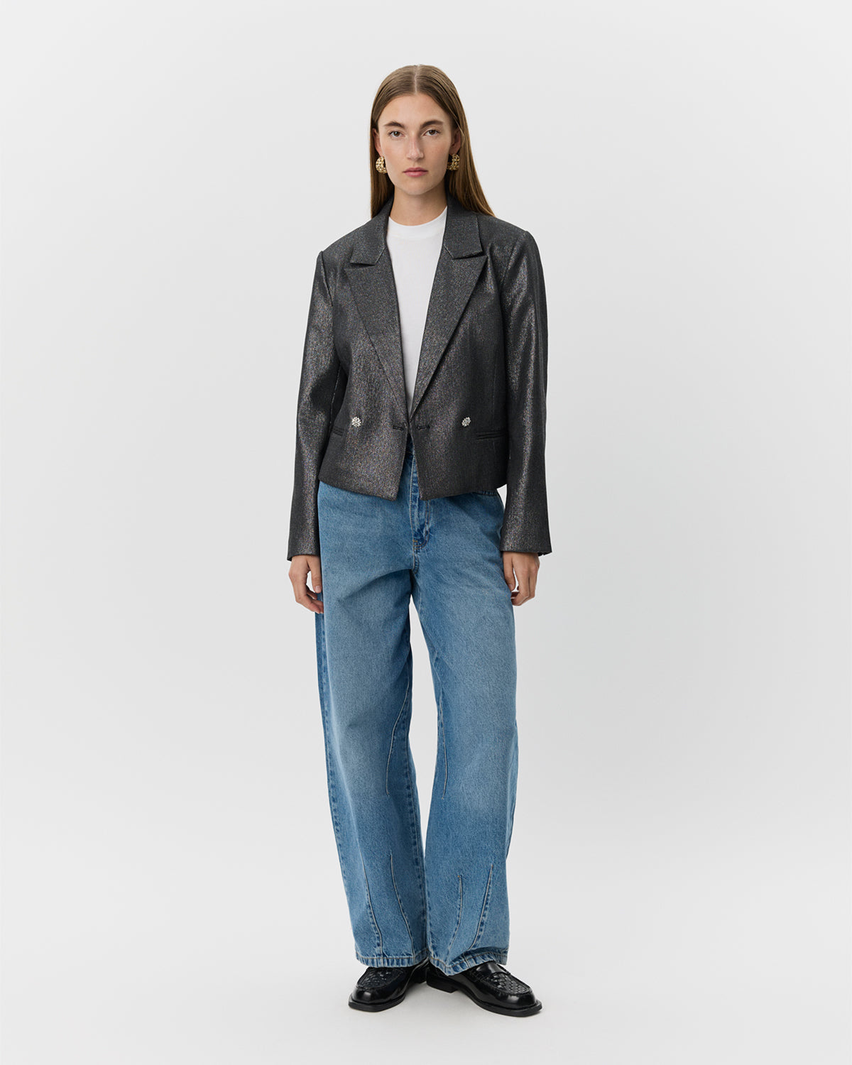 Sofie Schnoor WOMEN IMOGENSW BLAZER Blazer 1003 Black glitter