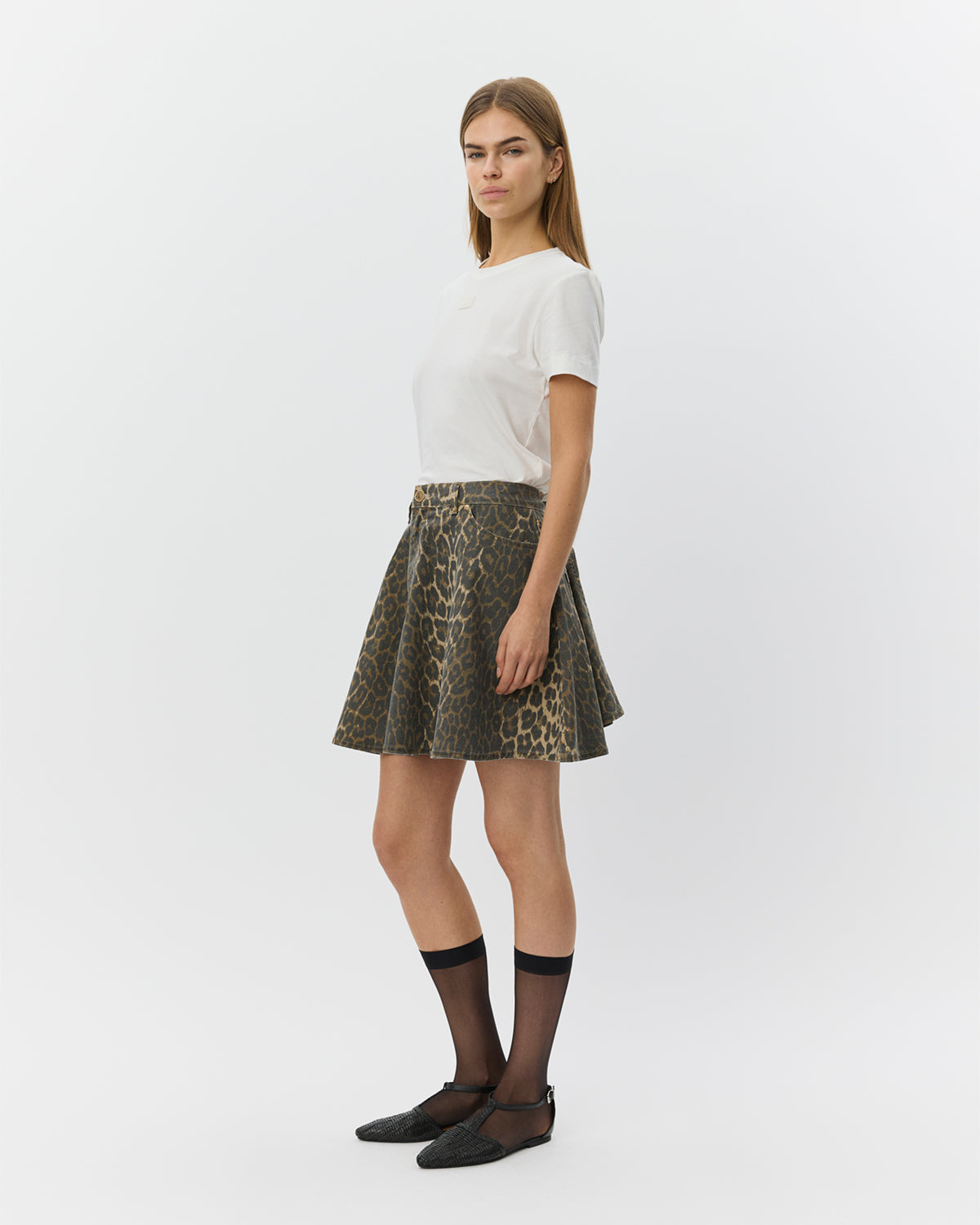 Sofie Schnoor WOMEN INDIGOSW LEO SKIRT Nederdel 9086 Light brown leopard