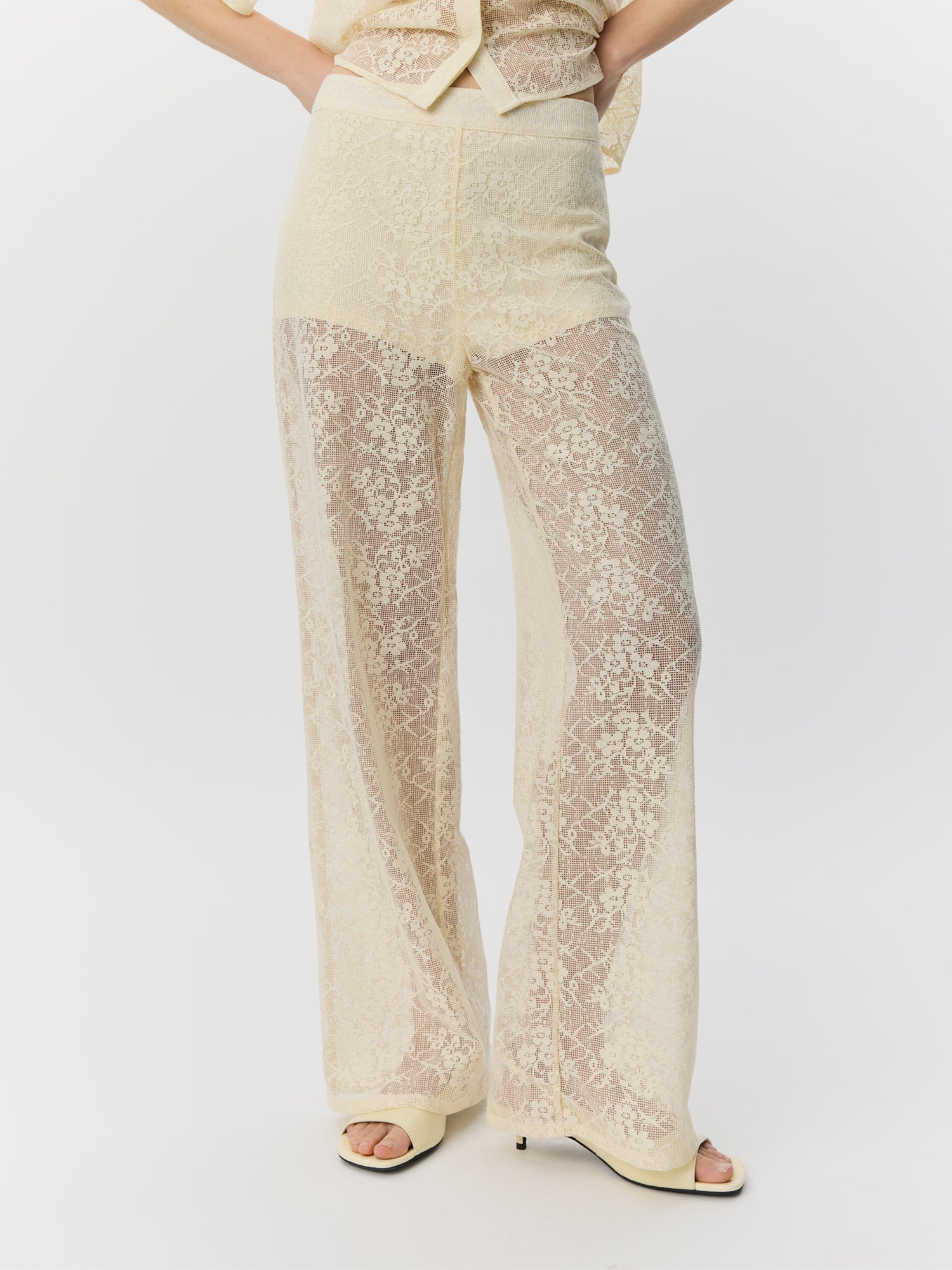 Sofie Schnoor WOMEN IVYSW HÆKLET BLONDE BUKS Buks 0159 Cream White