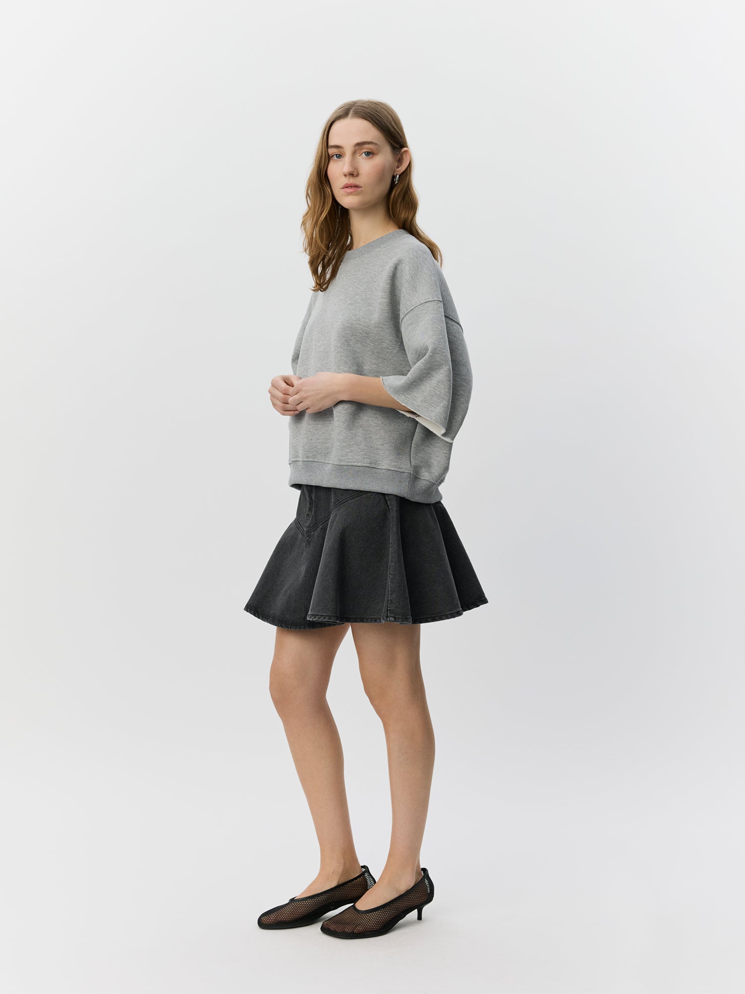 Sofie Schnoor WOMEN JACKYSW DENIM MINI NEDERDEL Nederdel 1024 Black washed Denim