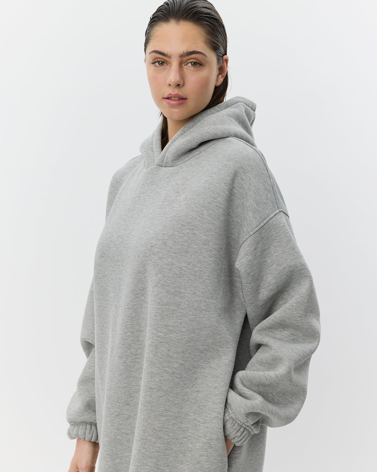 Sofie Schnoor WOMEN JENNIFERSW KJOLE MED HÆTTE Hættetrøje 8000 Grey Melange