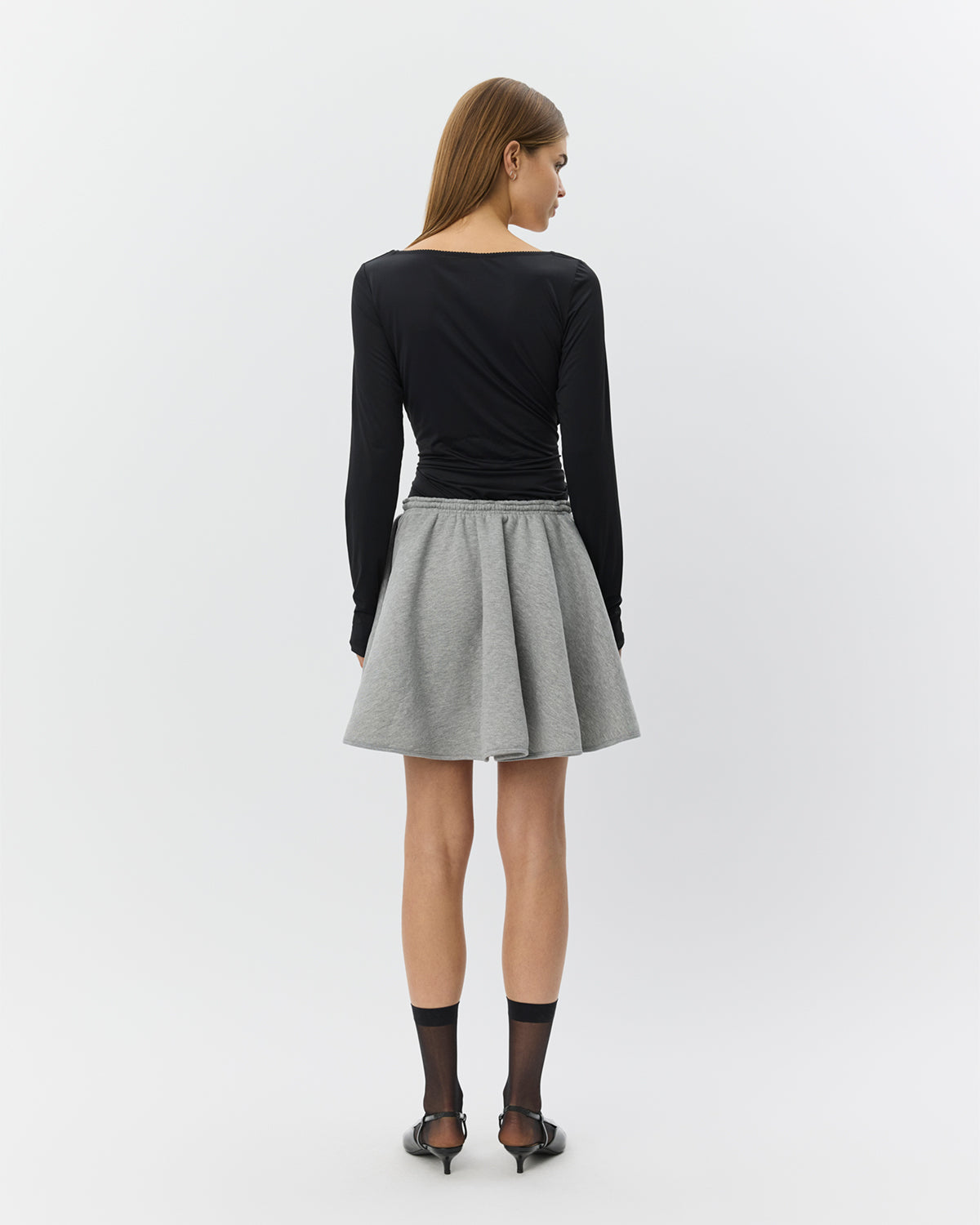 Sofie Schnoor WOMEN JESSICASW SWEAT MINI NEDERDEL Nederdel 8000 Grey Melange