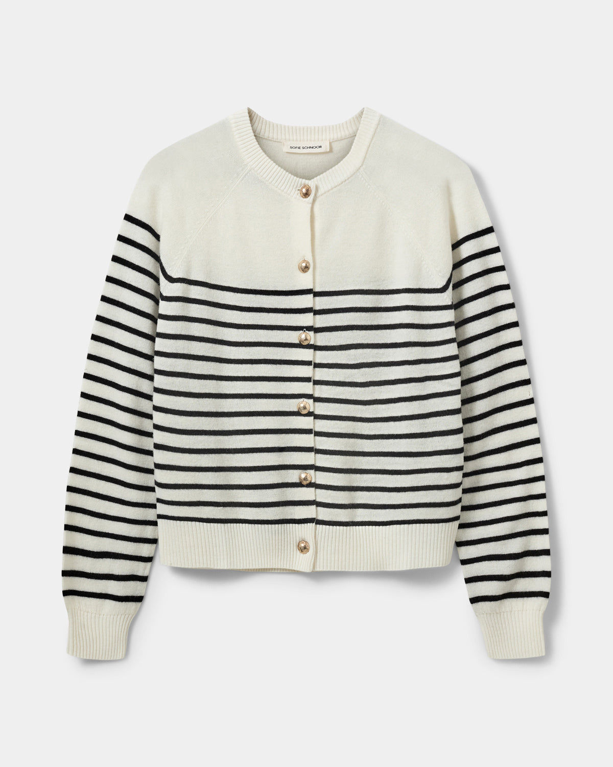 Sofie Schnoor WOMEN JOANNASW STRIK CARDIGAN Cardigan 0142 Off White