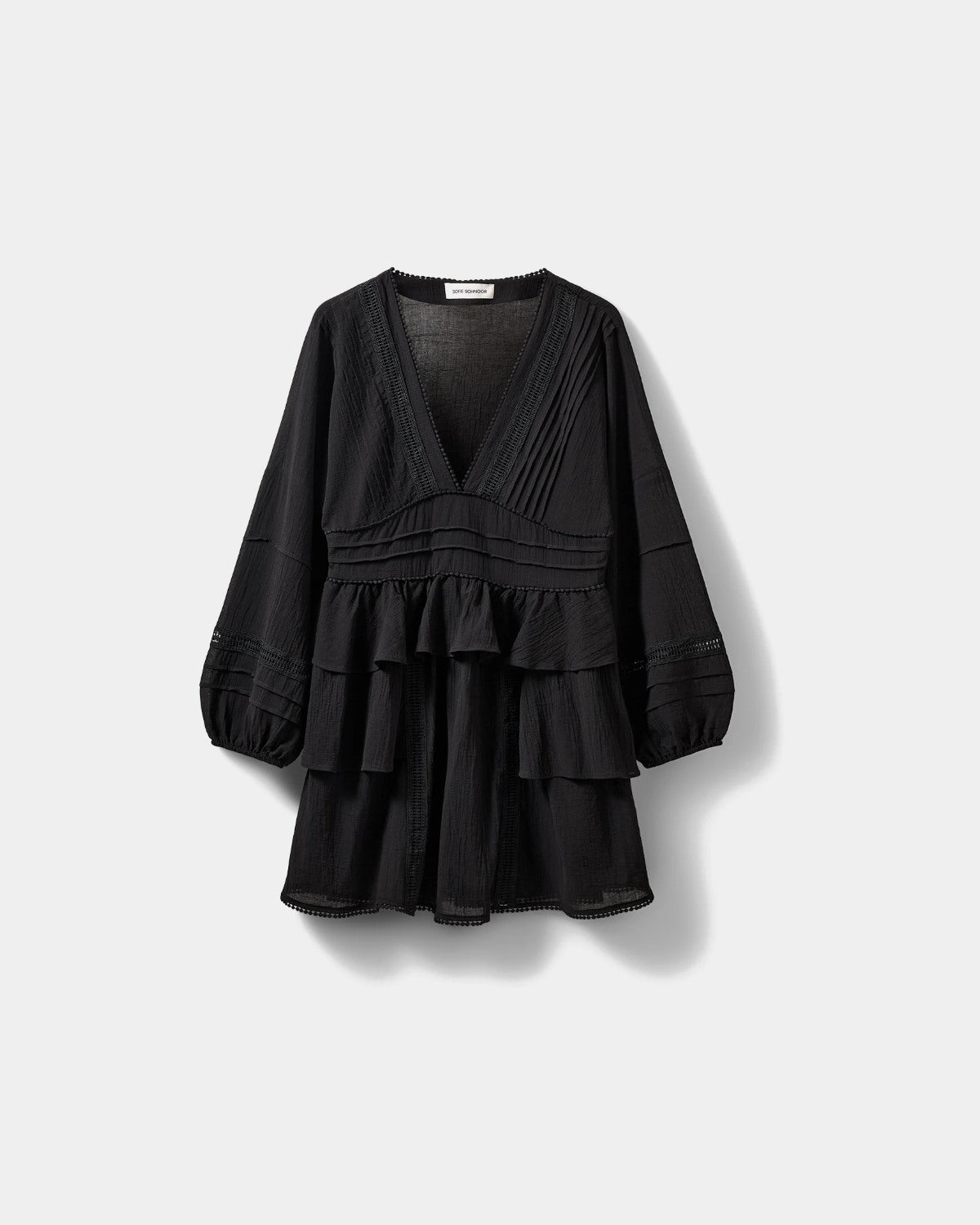 Sofie Schnoor WOMEN JOUVESW BLONDE DETALJE MIDI KJOLE Kjole 1000 Black