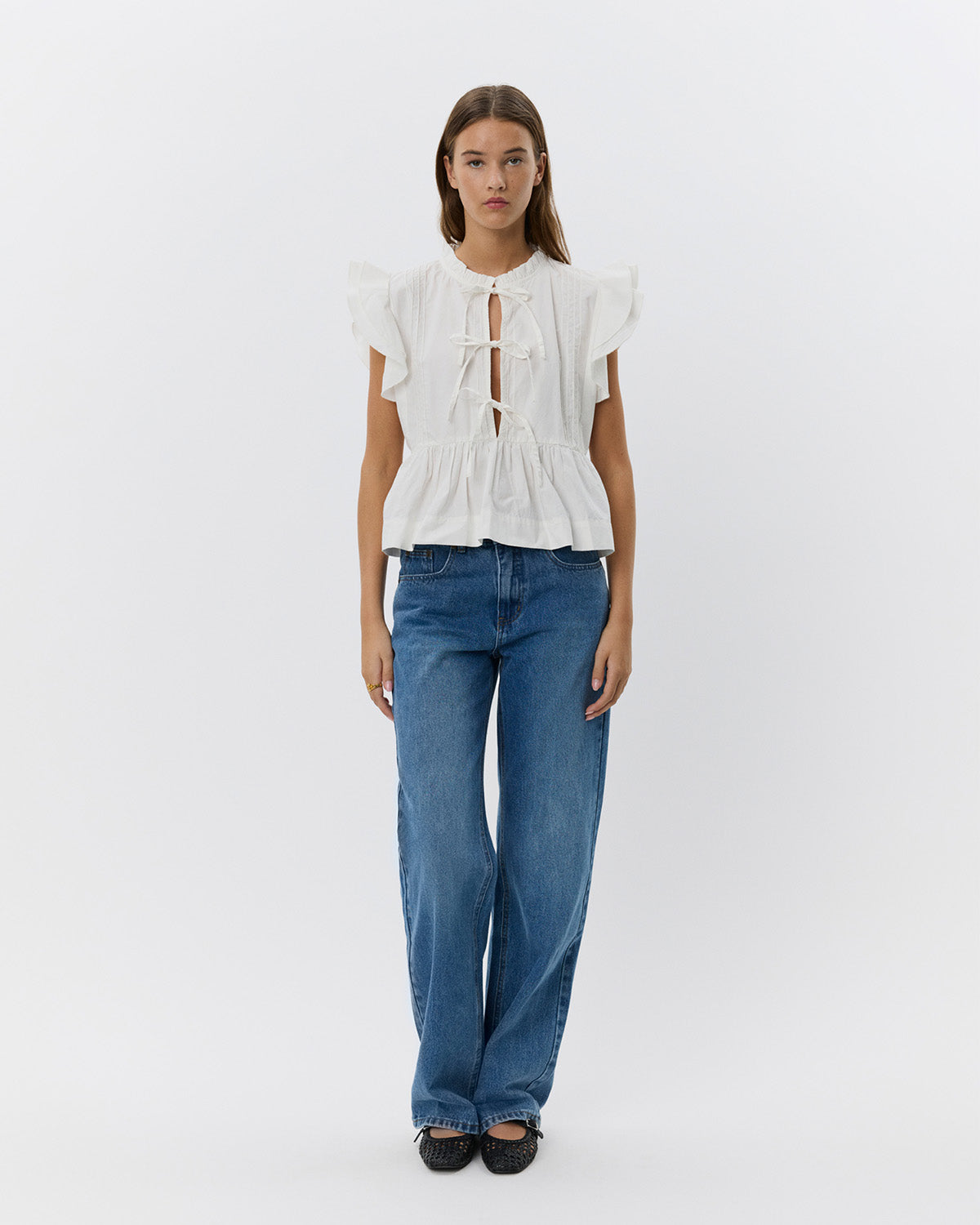 Sofie Schnoor WOMEN JULIETTESW TOP Top 0153 Cream