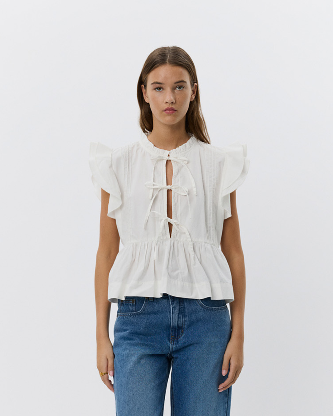 Sofie Schnoor WOMEN JULIETTESW TOP Top 0153 Cream