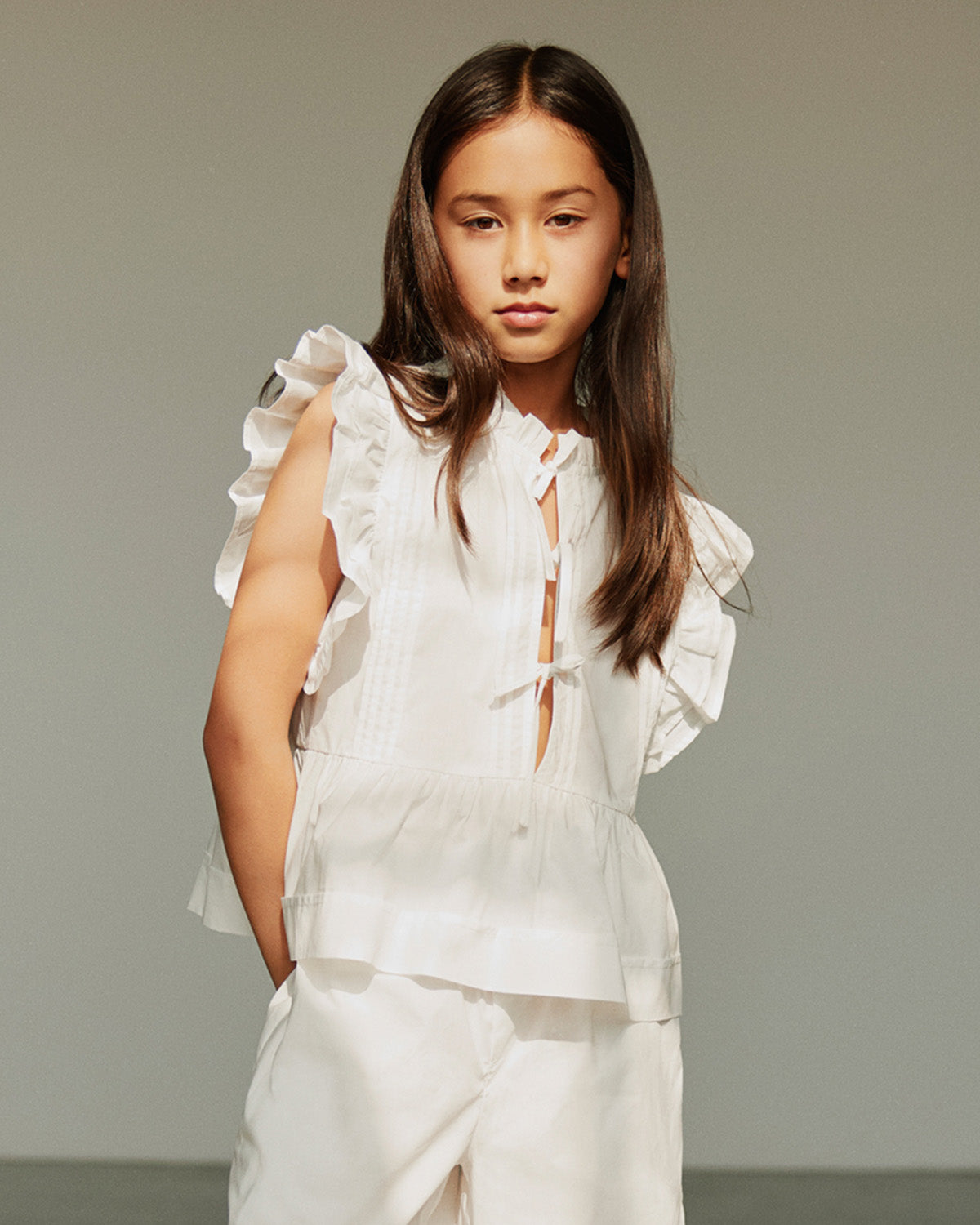 Sofie Schnoor YOUNG JULIETTESY TOP Top 0101 Off white